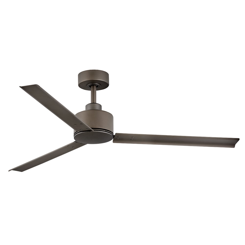 Hinkley Indy 56-in Matte black Indoor/Outdoor Smart Ceiling Fan and Remote (3-Blade) 900956FMB-NWA Sansujyuku sansujyuku.com