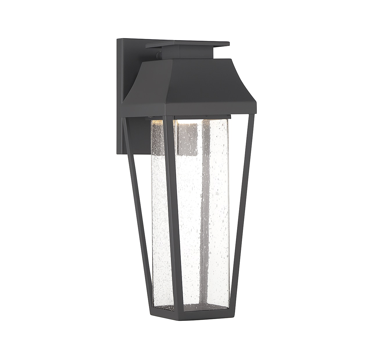 Savoy House 5-352-BK Brookline 15-in H Matte Black Hardwired Integrated LED Outdoor Wall Light