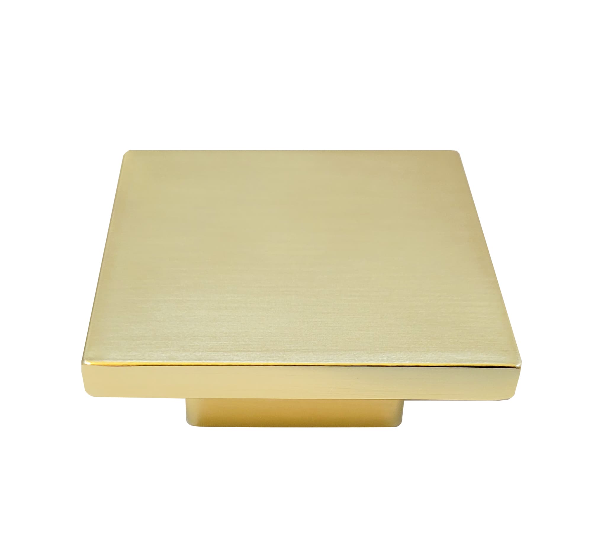 Laurey 41904 Metro 2-in Satin Brass Square Modern Cabinet Knob