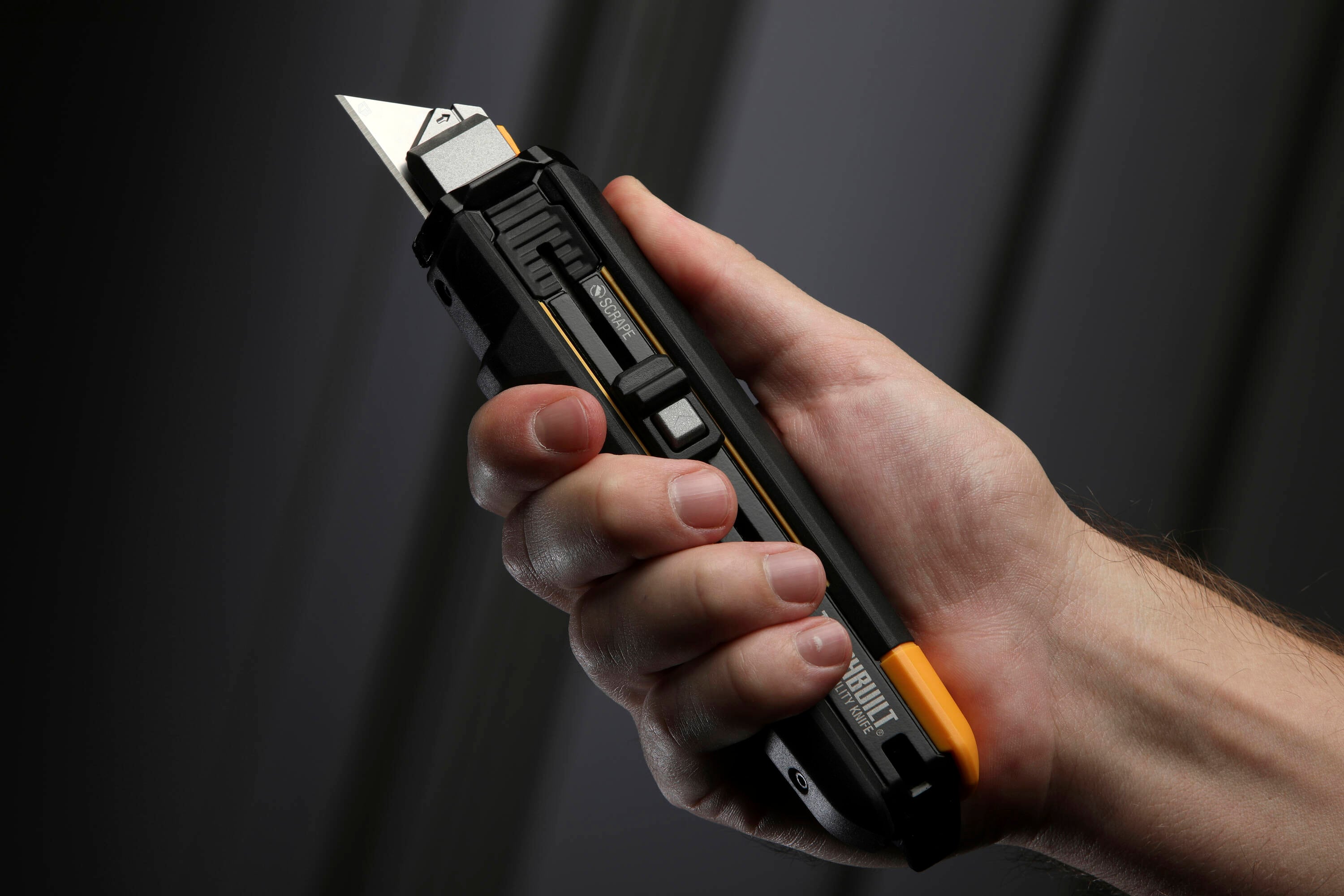 ToughBuilt Plastic Retractable Scraper Utility Knife - Henery Hardware