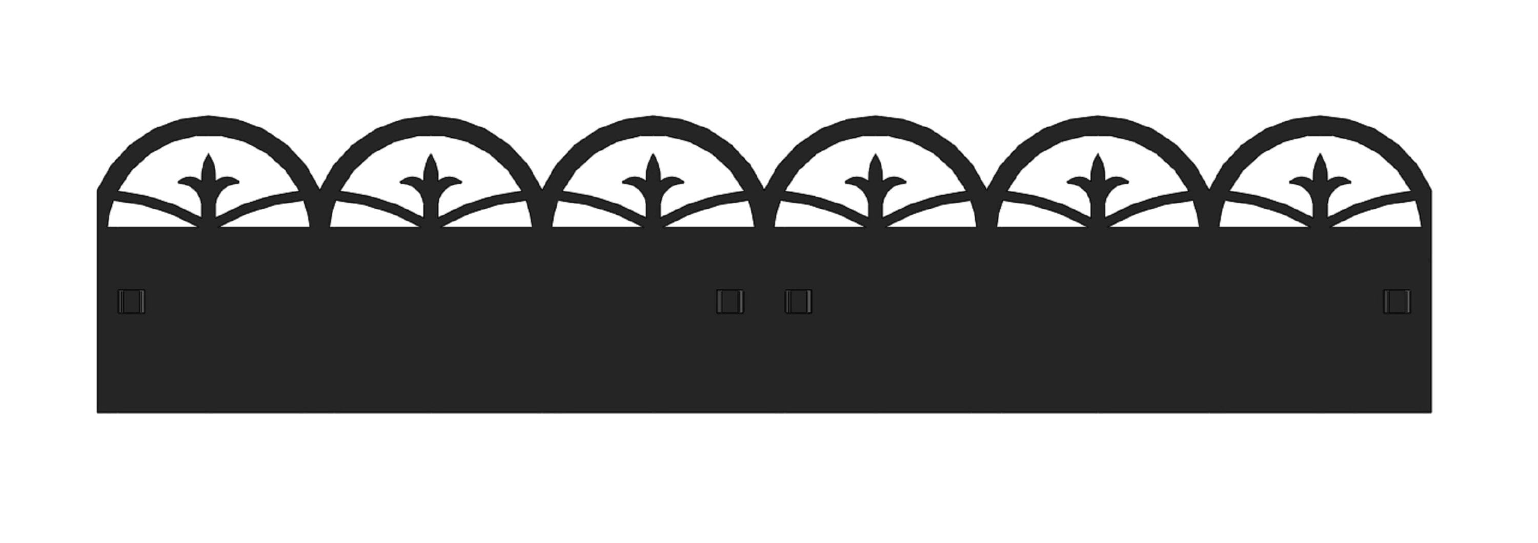 Garden Accents 83644 3-ft x 8-in Black Rust Resistant Steel Landscape edging section