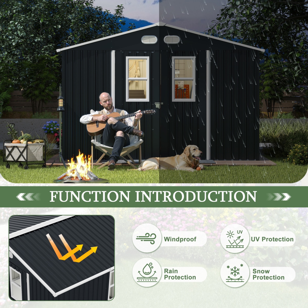 Streamdale Furniture W1598S00038 Metal-Storage-Buildings-Sheds - View #5