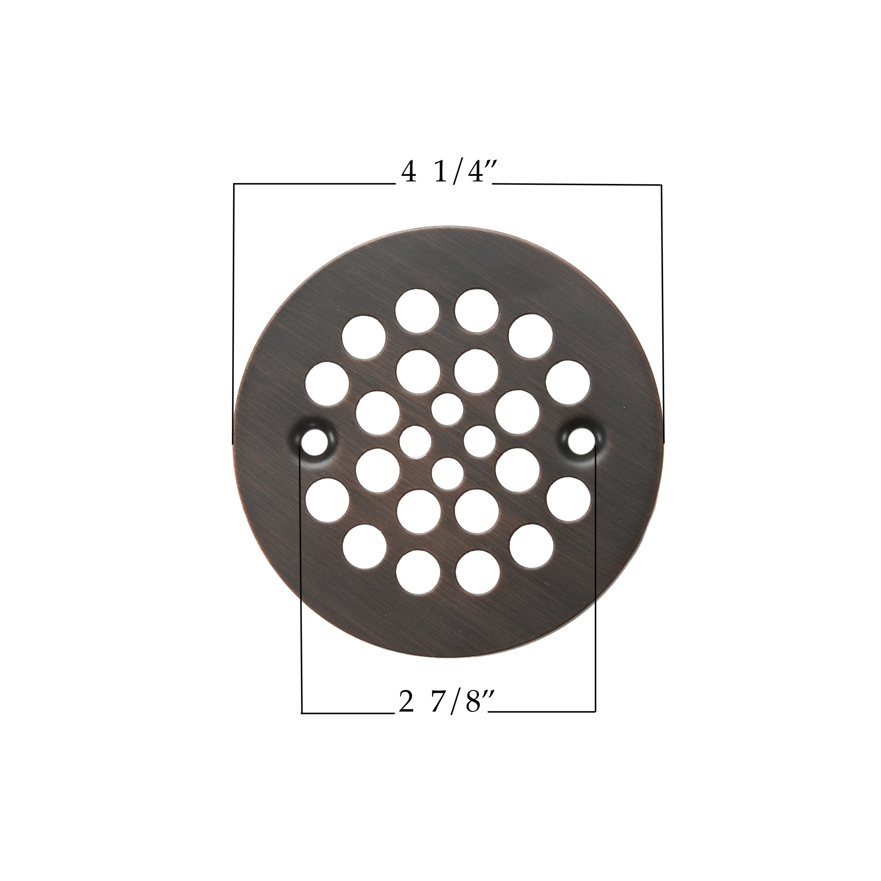 4~ Tile-In Round Shower Drain in Matte Black DT061411-BL