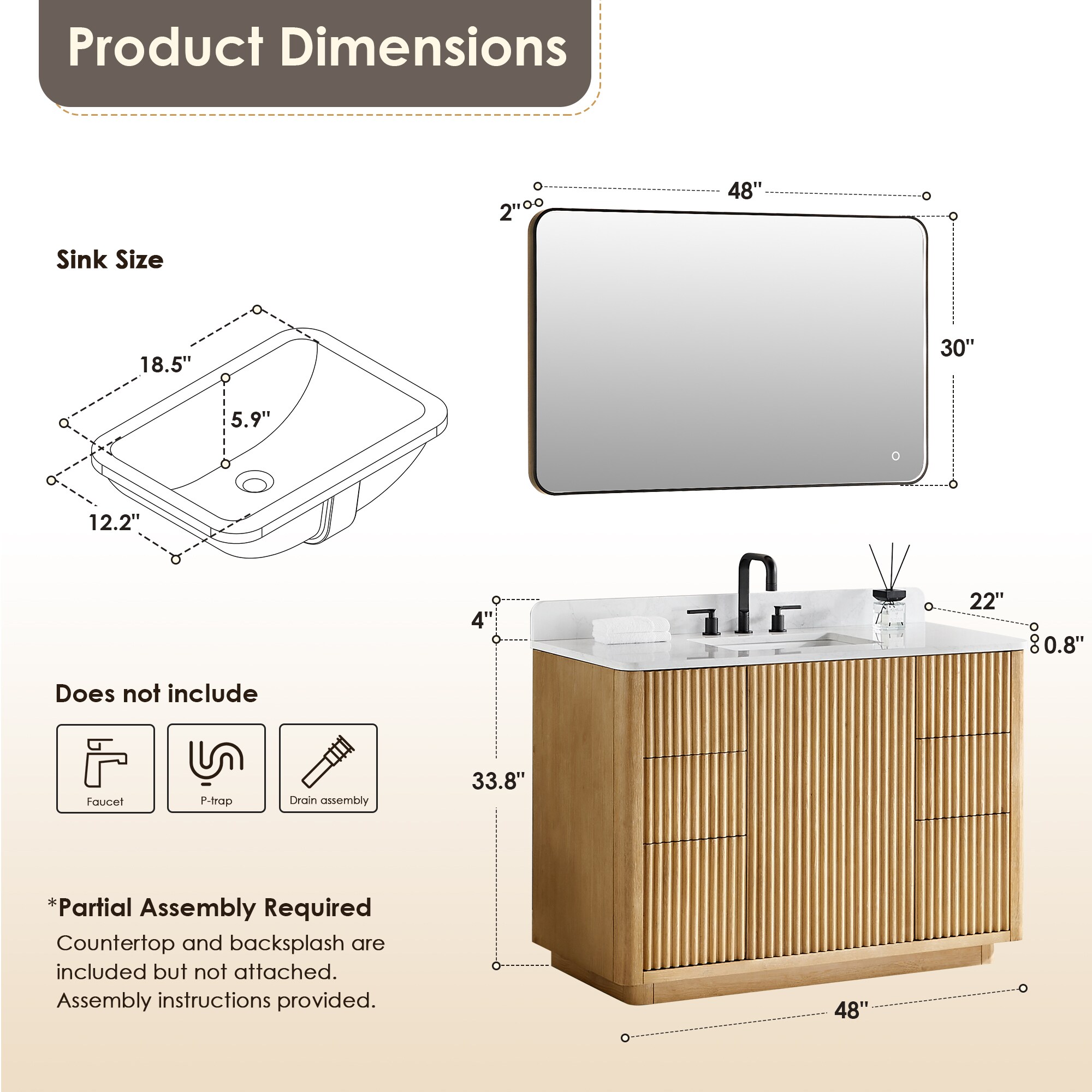 Altair 580048-WL-GW Bath-Vanity-Combo - View #14