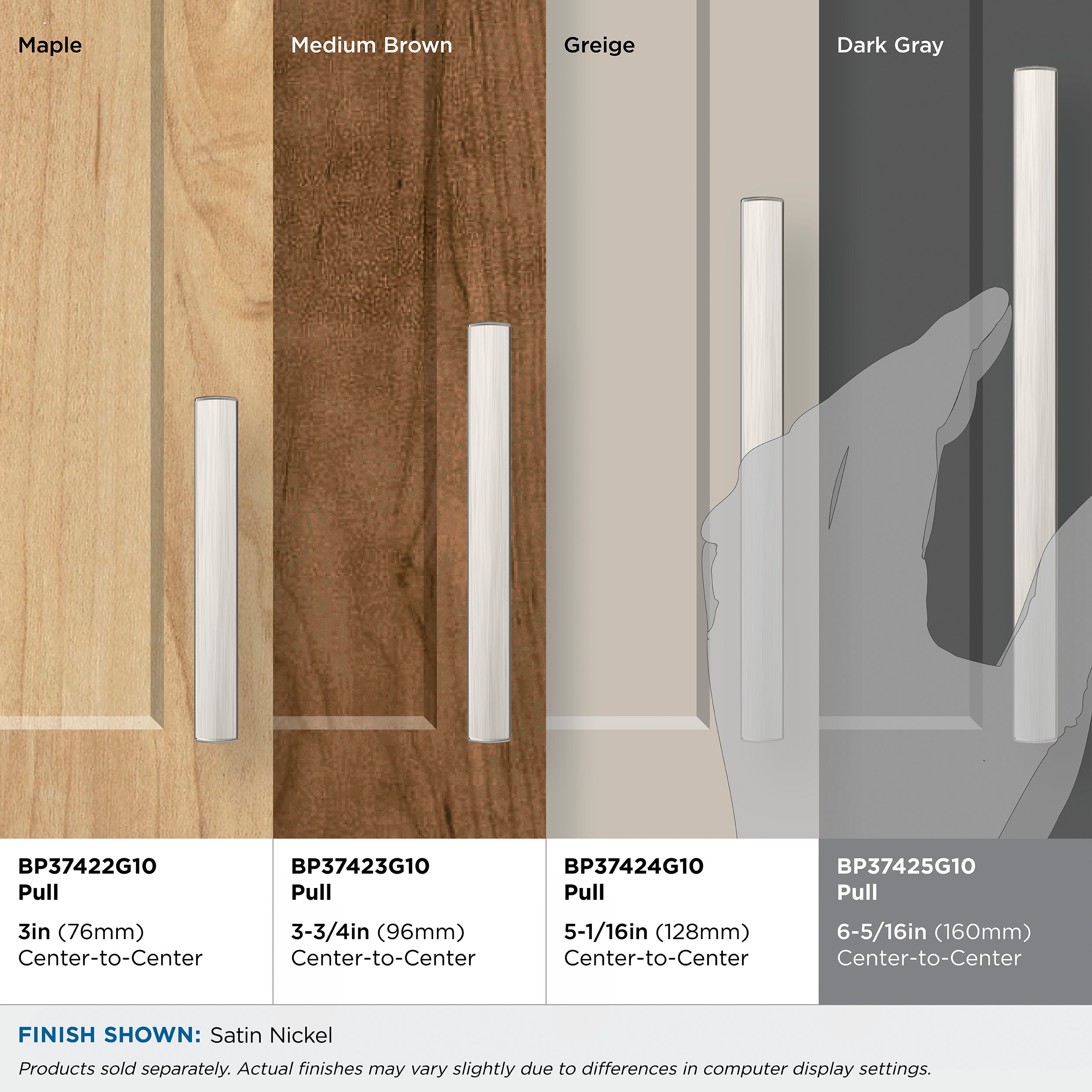 Amerock BP37425G10 Cabinet-Pulls - View #8