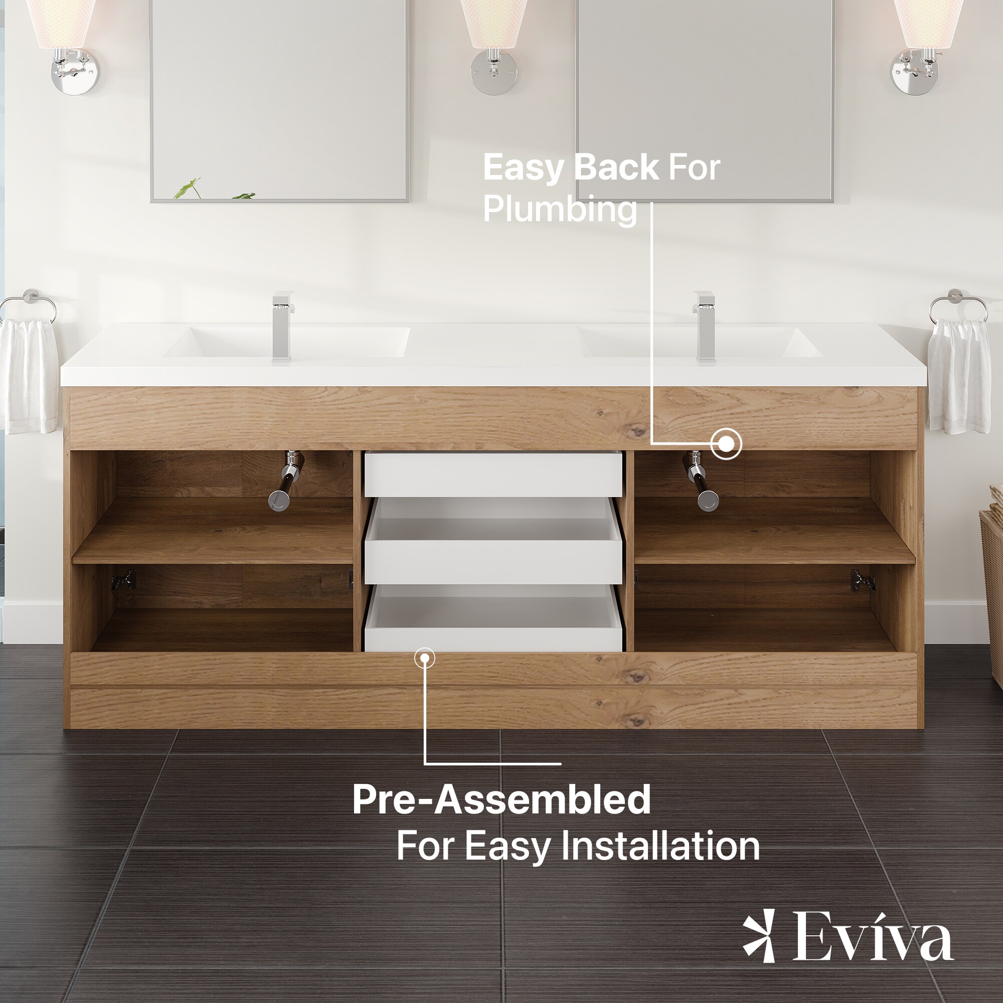 Eviva EVVN1900-8-84NOK Bath-Vanity-Combo - View #6
