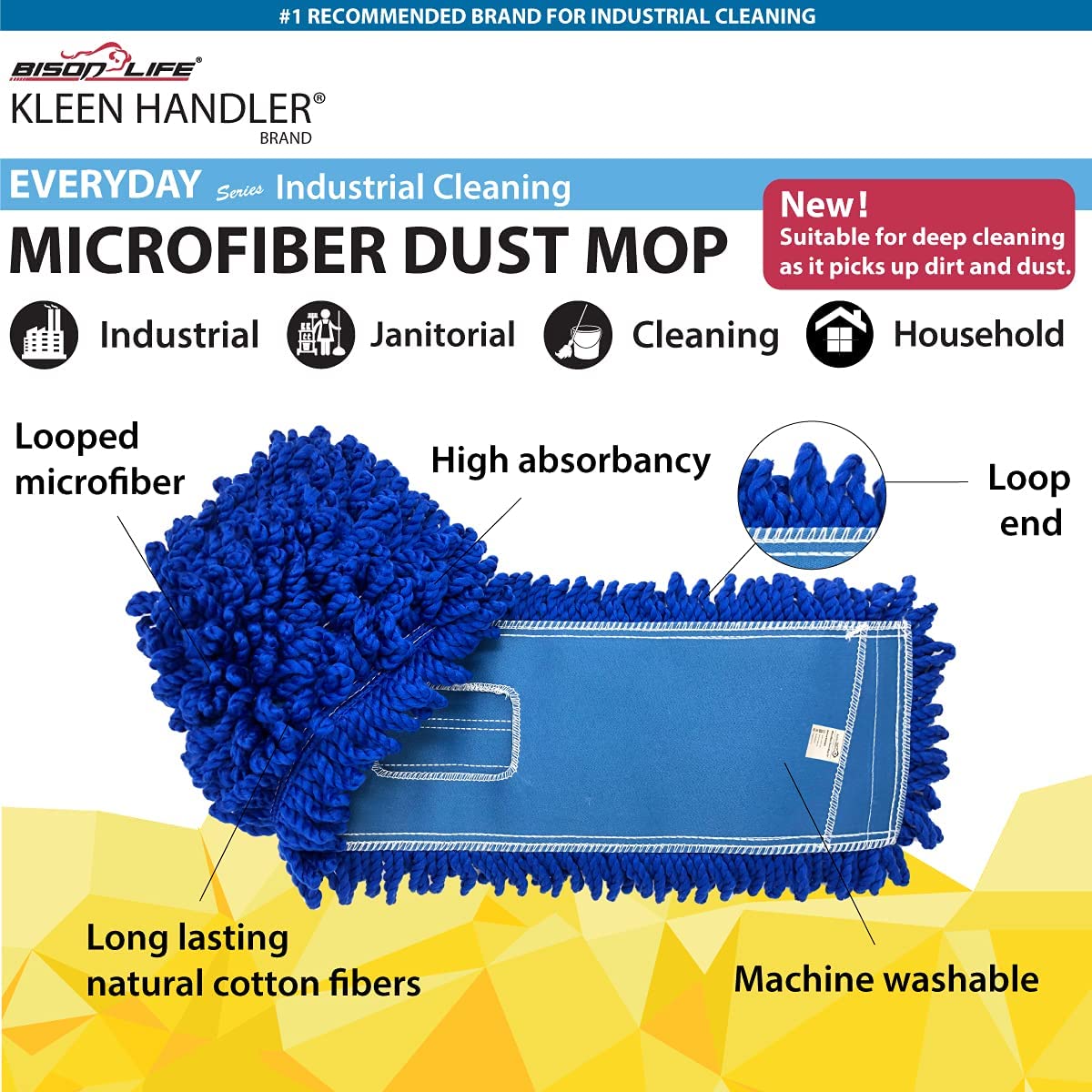 Carrand 48 Microfiber Wash Mop, 9260513