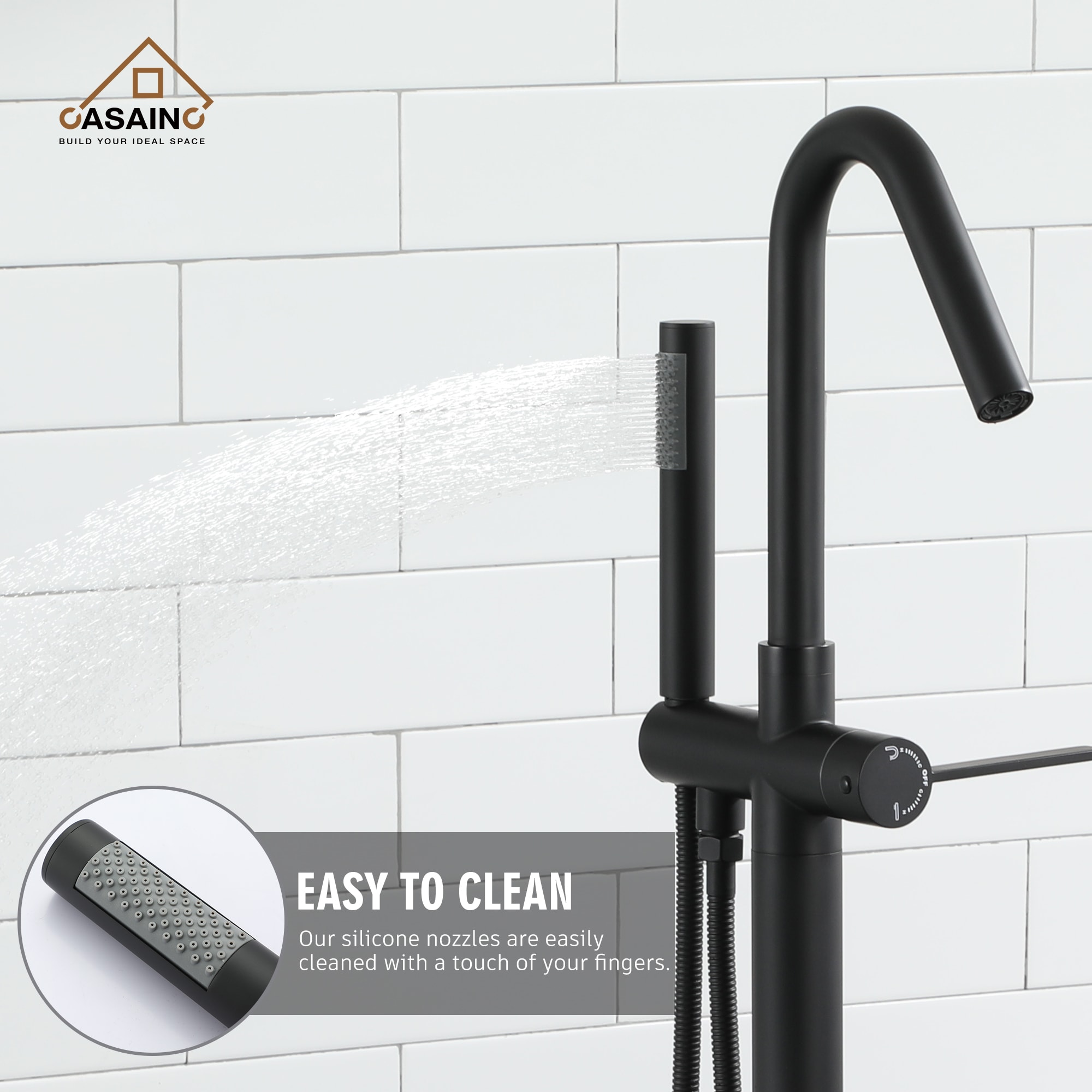 CASAINC RB0768-WE Roman-Tub-Faucets - View #6