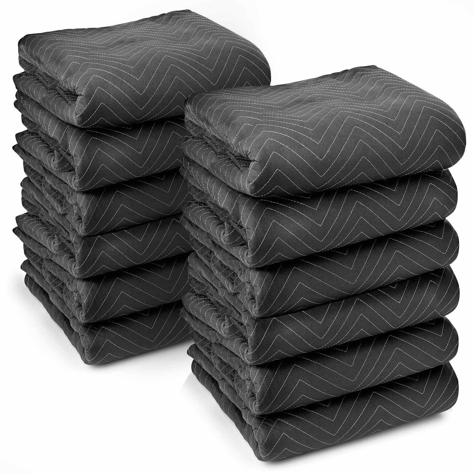Sure-Max 12pk - 80 x 72-in Heavy Duty Moving and Packing Blankets #BLANKET-P65-12.