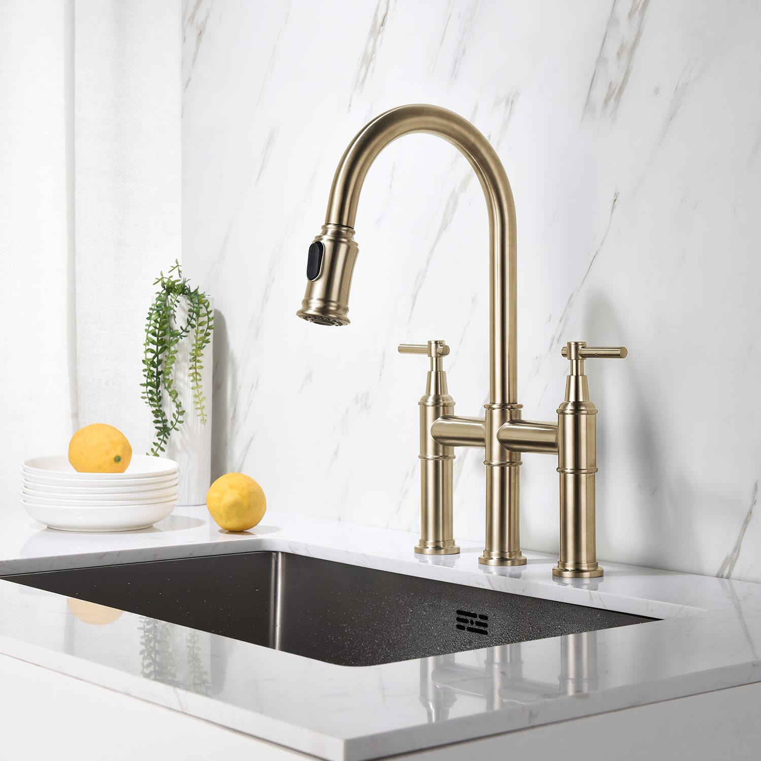 WELLFOR DTG-02KFBG Kitchen-Faucets - View #9