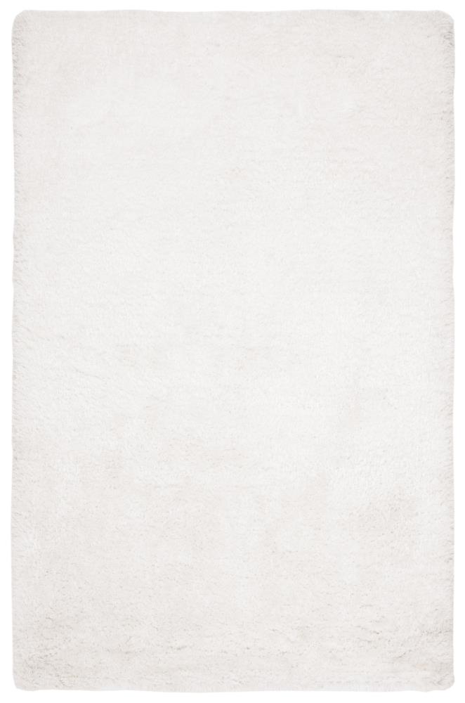 Safavieh ATG101A-4 Atlantic Shag 4 x 6 (ft) Tufted Polyester Ivory Rectangular Indoor Solid Area rug
