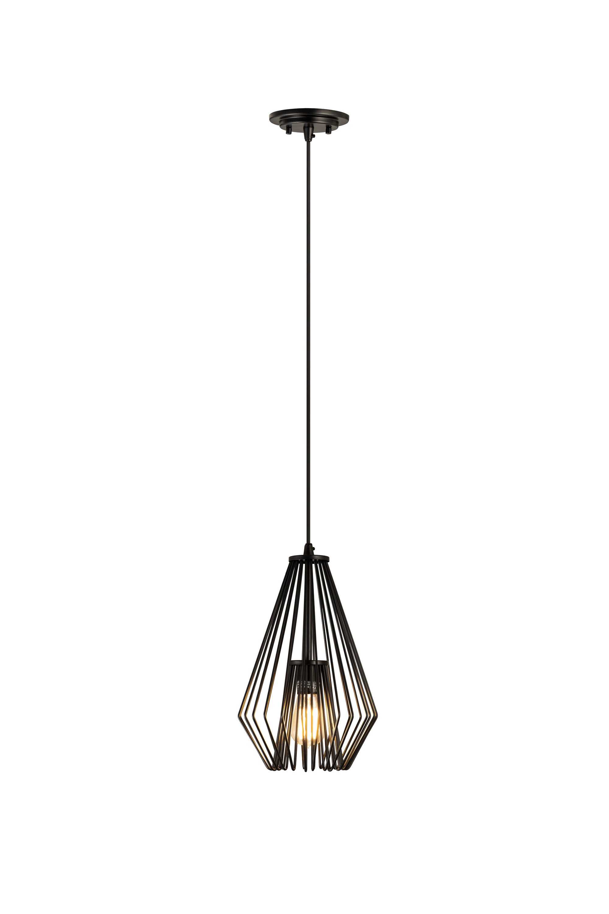 Z-Lite 442MP-MB Quintus Black Modern/contemporary Teardrop Mini Hanging Pendant light