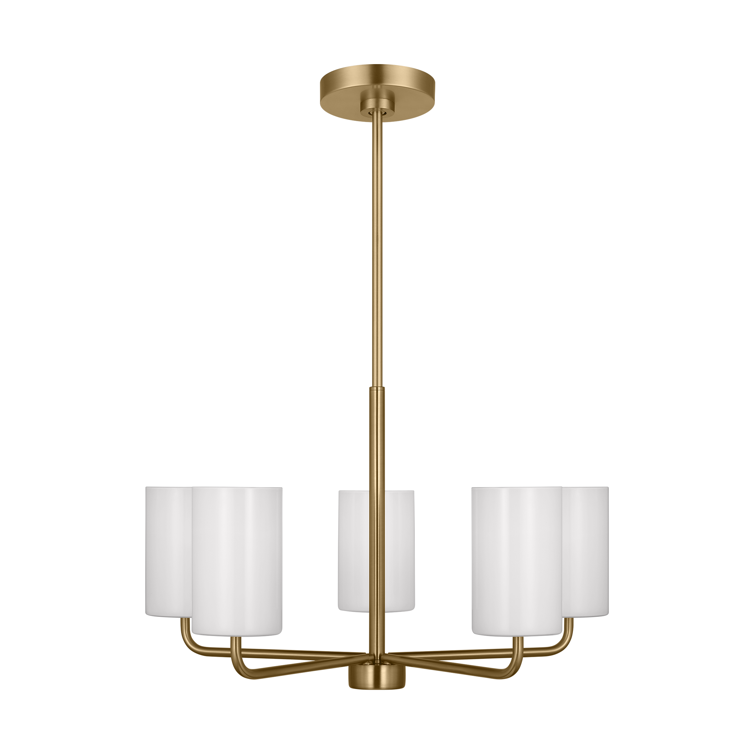 Generation Lighting GLC1015EN3/SB Rhett 5 -Light Satin Bronze Modern/contemporary For Use in Dining Rooms, Foyers, Living Rooms Chandelier