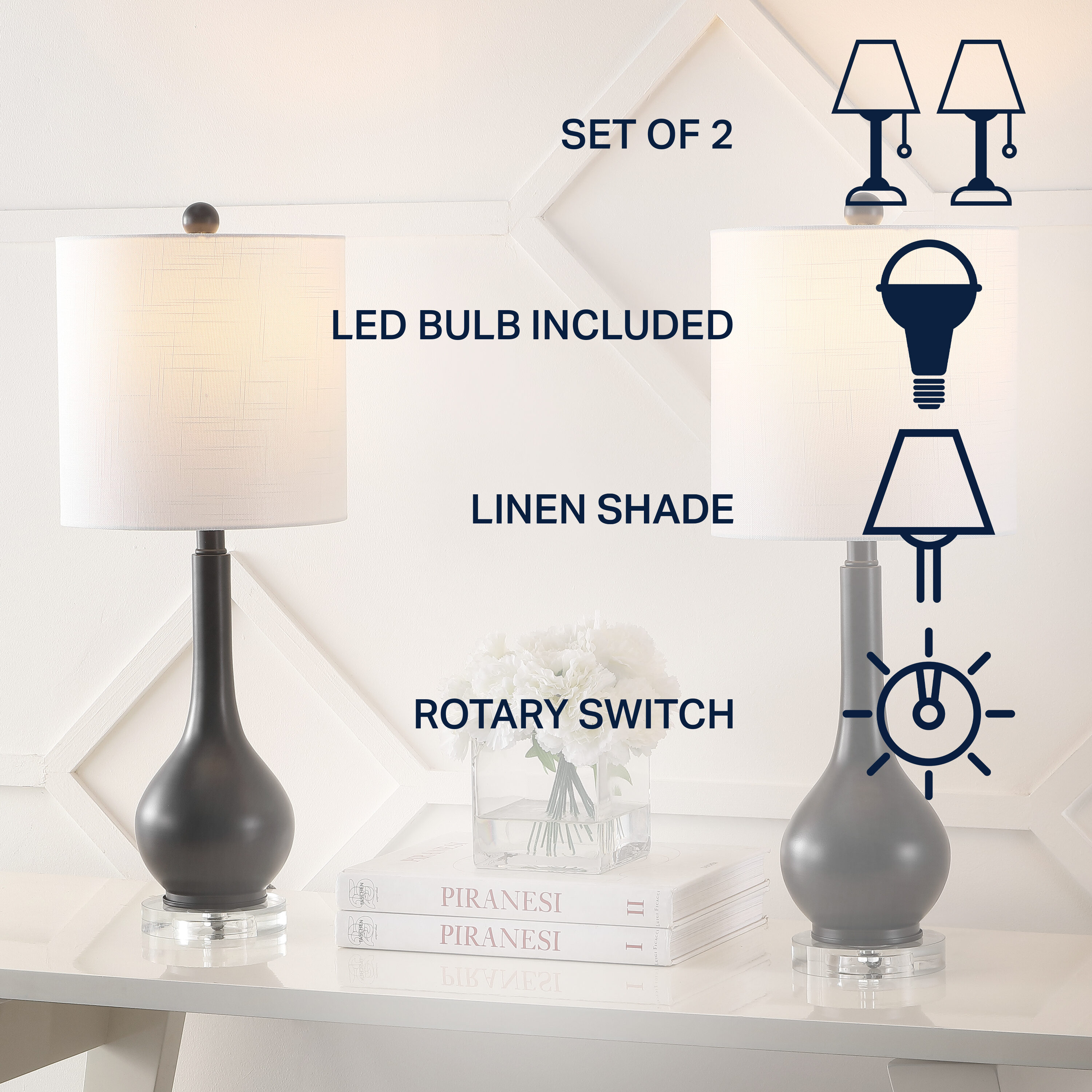 JONATHAN  Y JYL5010C-SET2 Table-Lamps - View #3