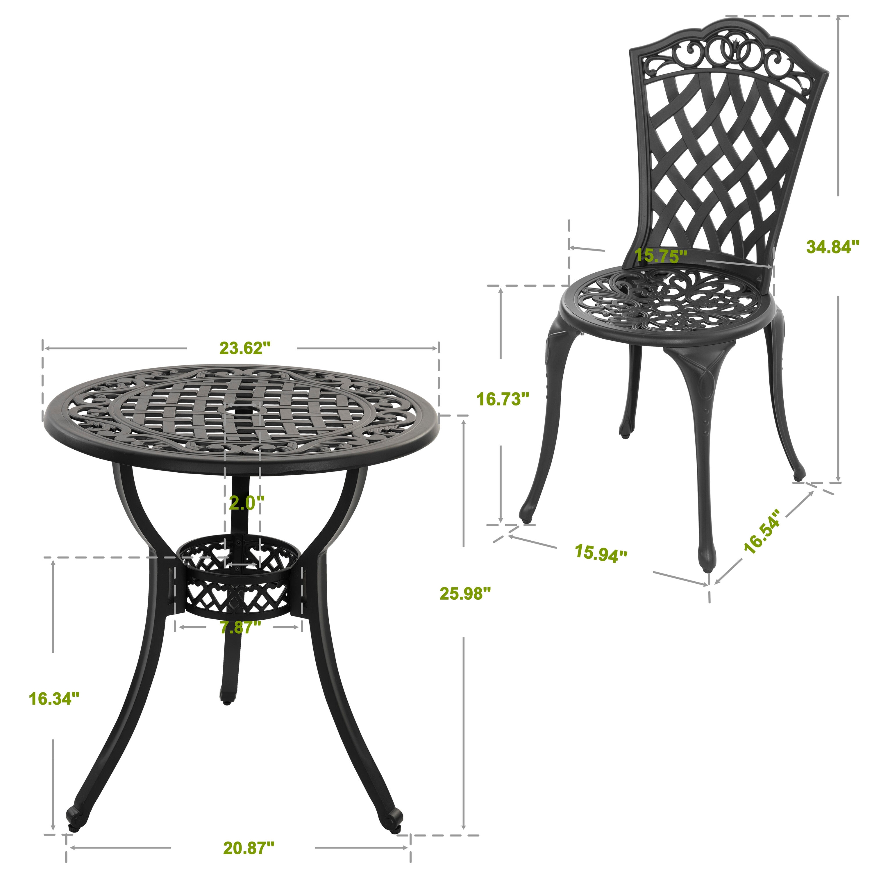 Nuu Garden SCD012BK Patio-Dining-Sets - View #4