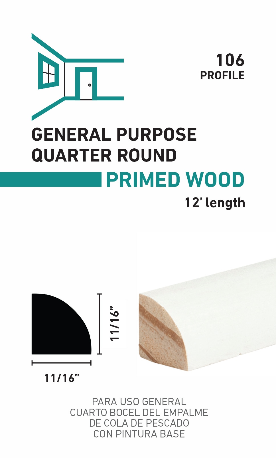 RELIABILT L04106212 Quarter-Round-Moulding - View #3