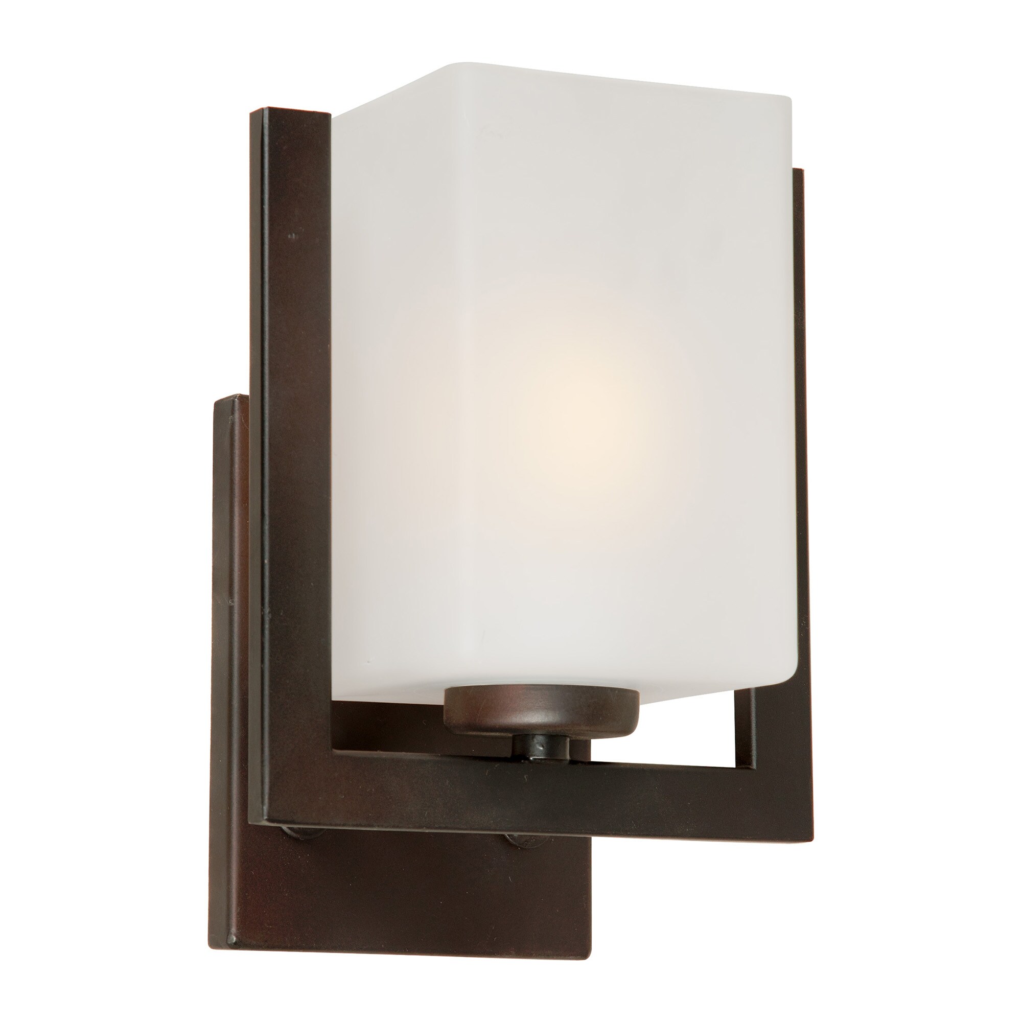 Aria 6.5-in W 1-Light Antique Bronze Modern/Contemporary Incandescent Wall Sconce | - Forte Lighting 2669-01-32