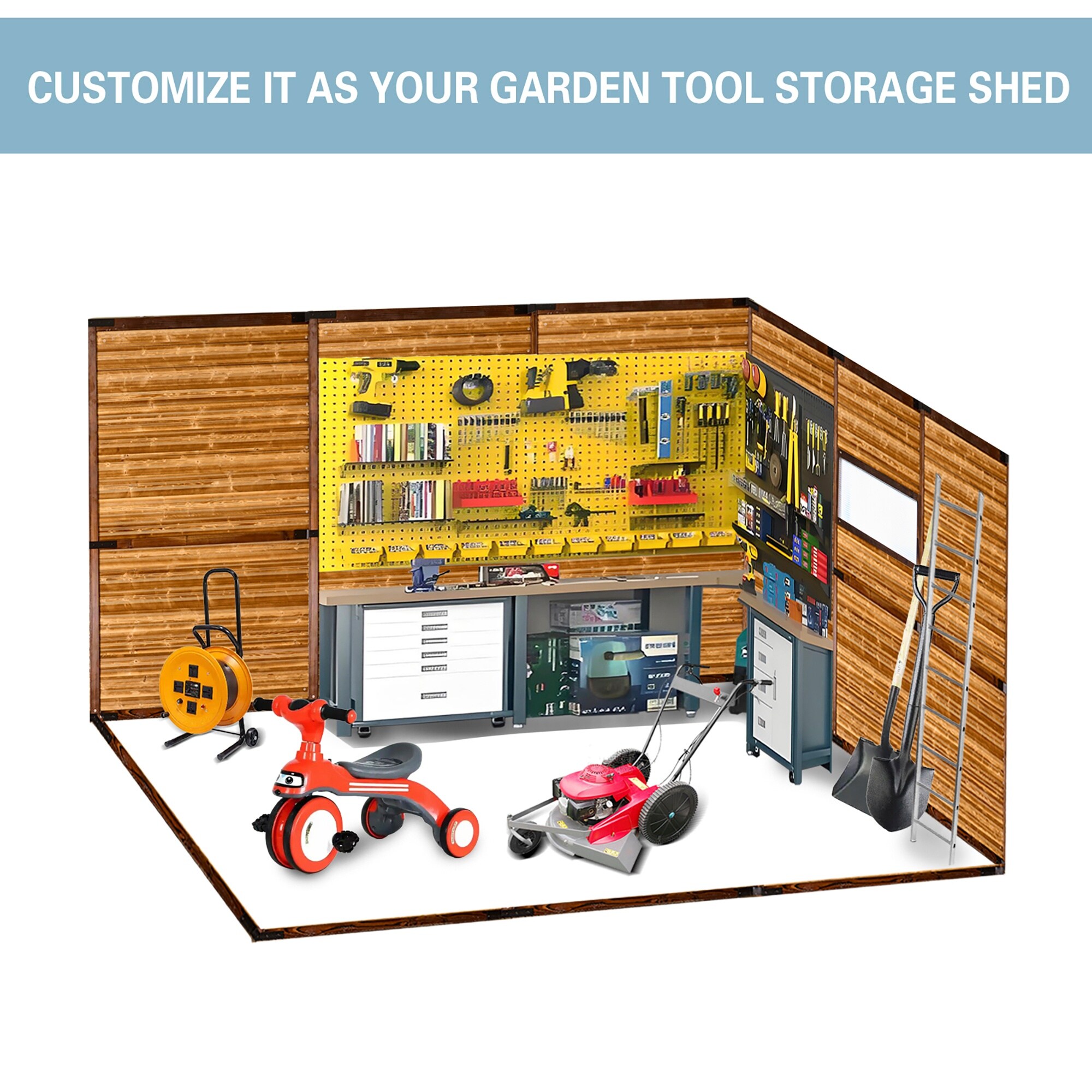 Wooakway FXLS0607-605C04 Wood-Storage-Buildings - View #4