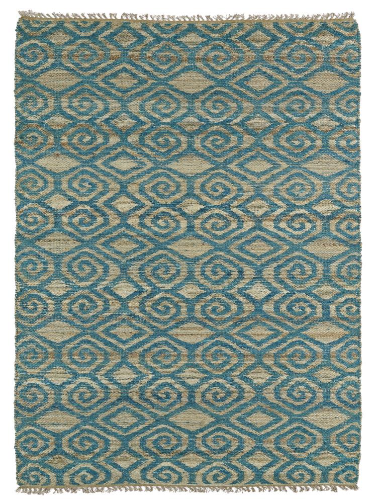 Kaleen Kenwood 8 x 9 Blue Indoor Geometric Oriental Handcrafted Area Rug