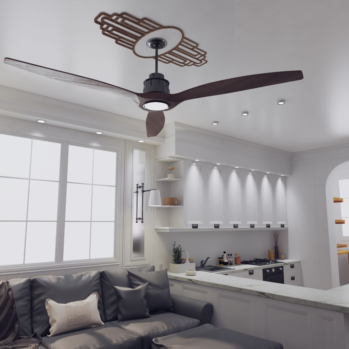 Ekena Millwork CMWP20X10X0375EBWA Ceiling-Medallions - View #8