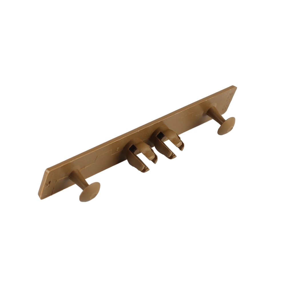 NewTechWood END-TK 6-in x 6-in Peruvian Teak Composite Deck end cap