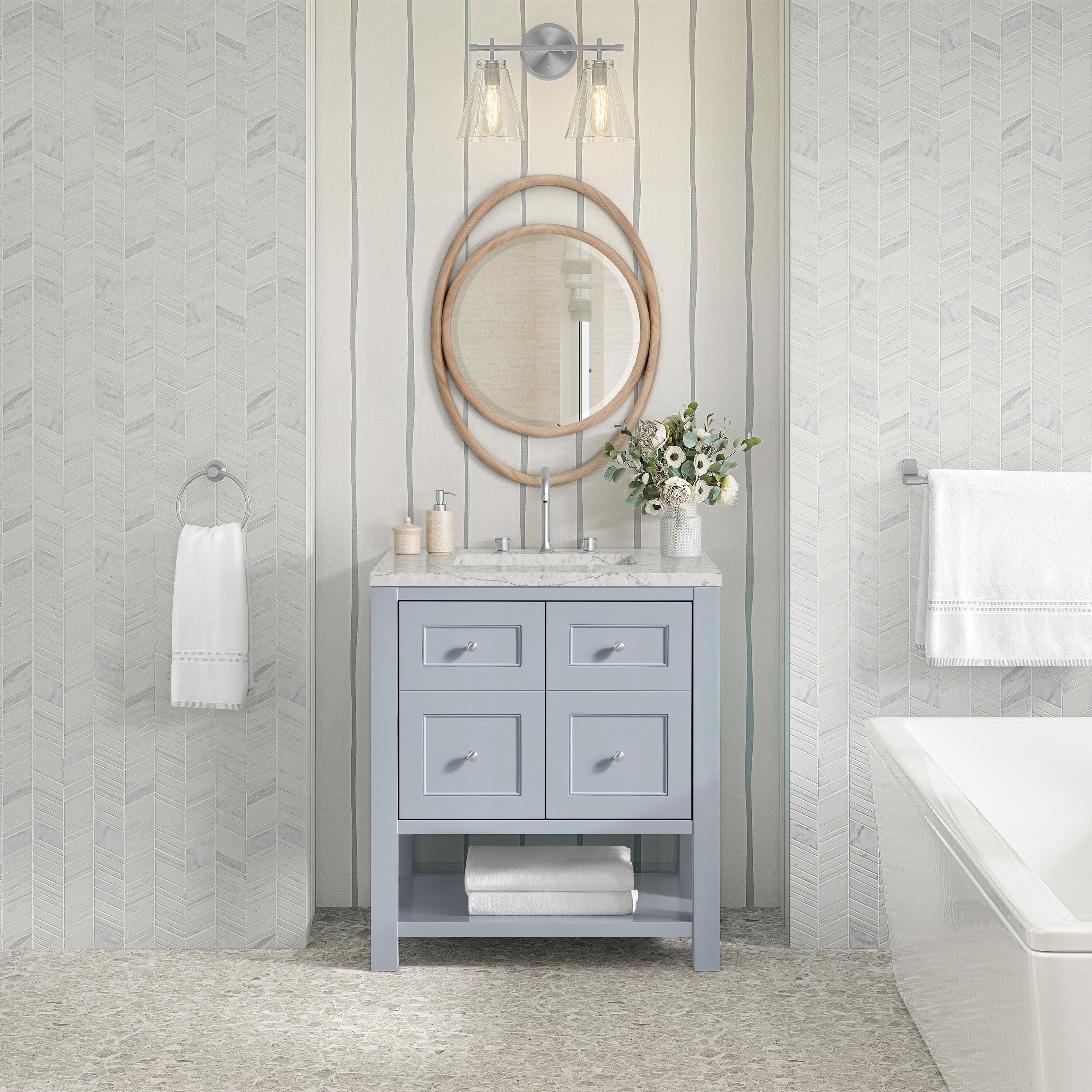 James Martin Vanities 330-V30-SRB-3EJP Bath-Vanity-Combo - View #3