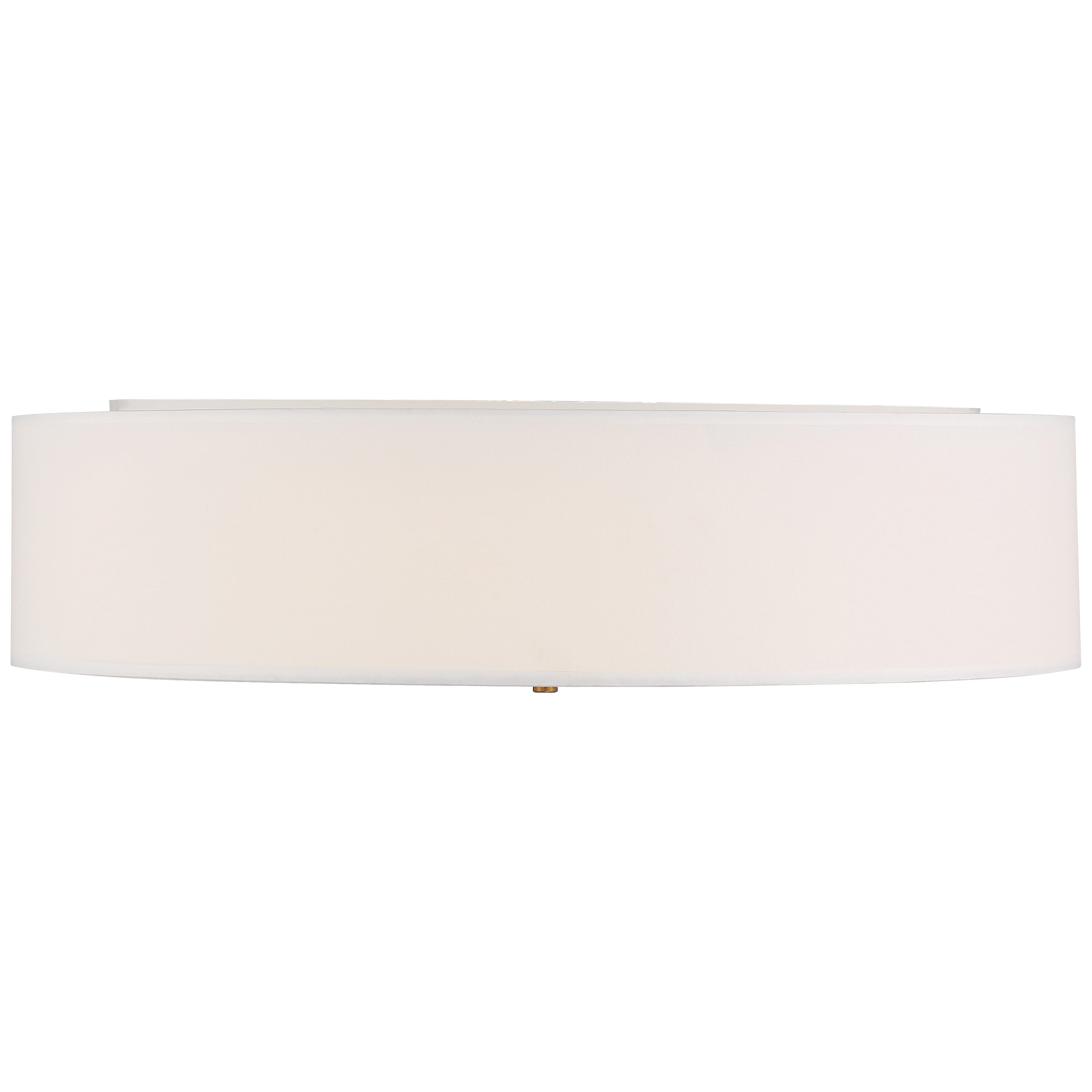Transitional 24" Antique Brushed Brass LED Drum Flush Mount