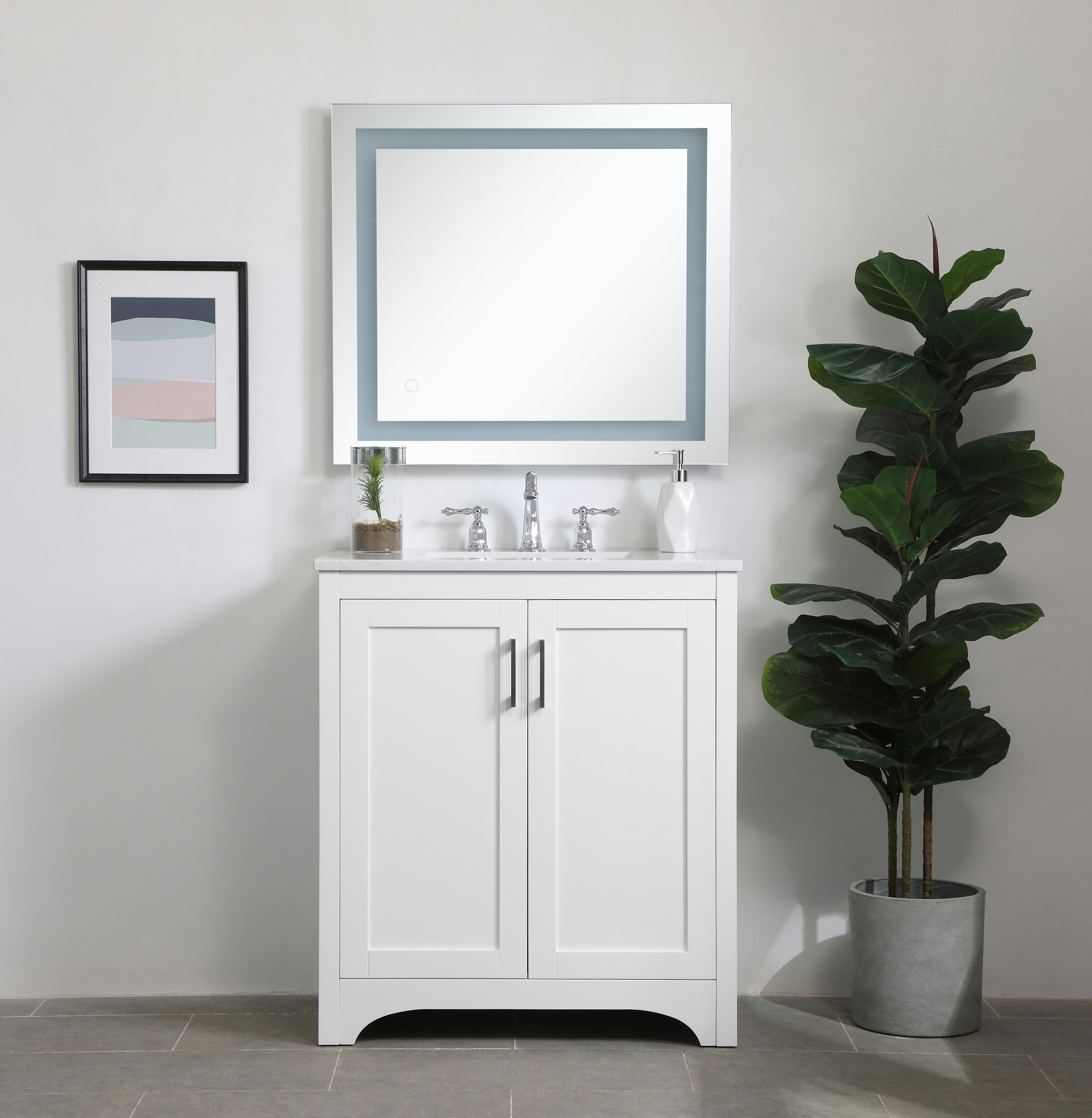 Elegant Decor HF51090WH Bath-Vanity-Combo - View #7