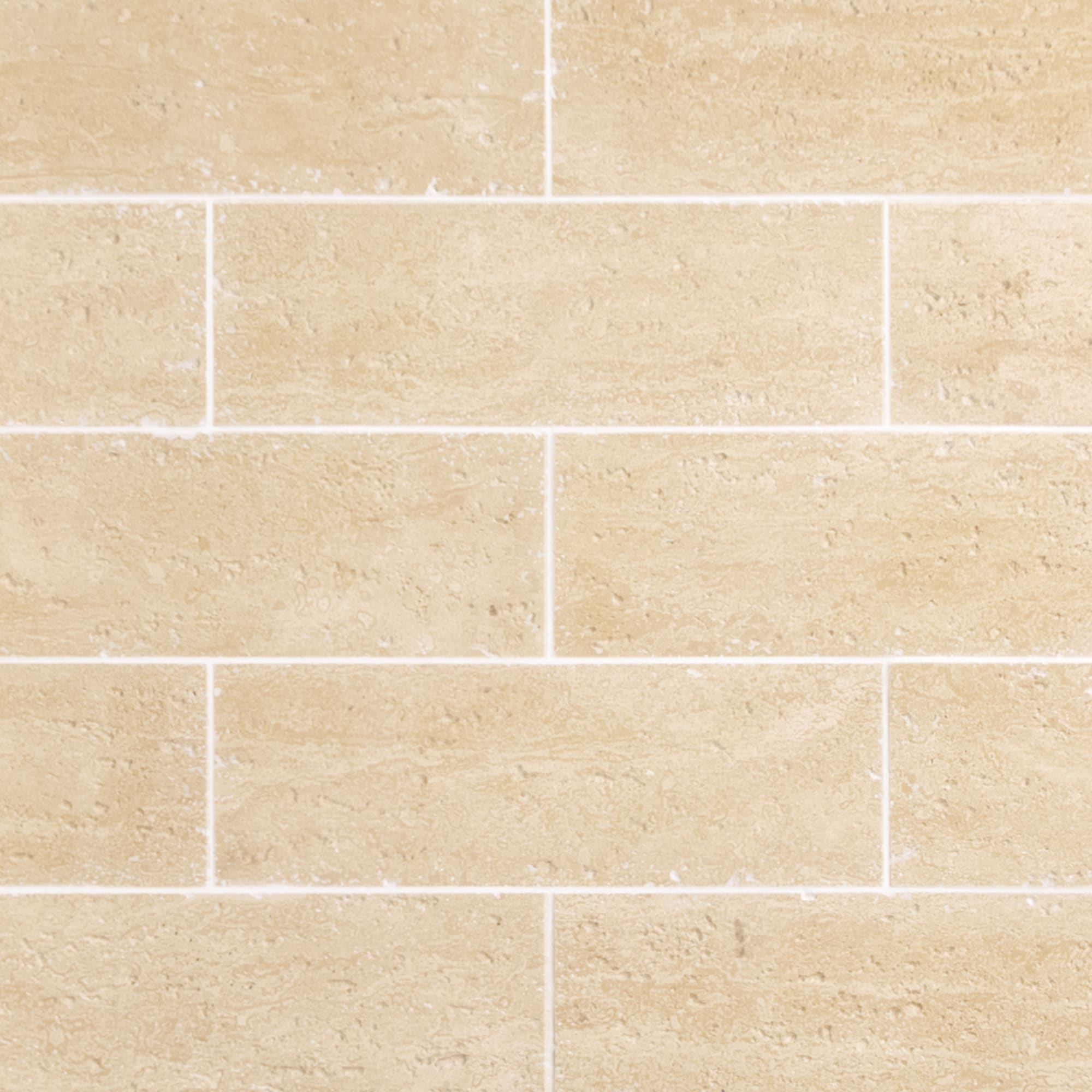 SUNWINGS CHEVM-GRY-10 White Travertine 4-in x 12-in Matte Natural stone Stone look Mosaic Wall Tile ( 9.6-sq ft Carton