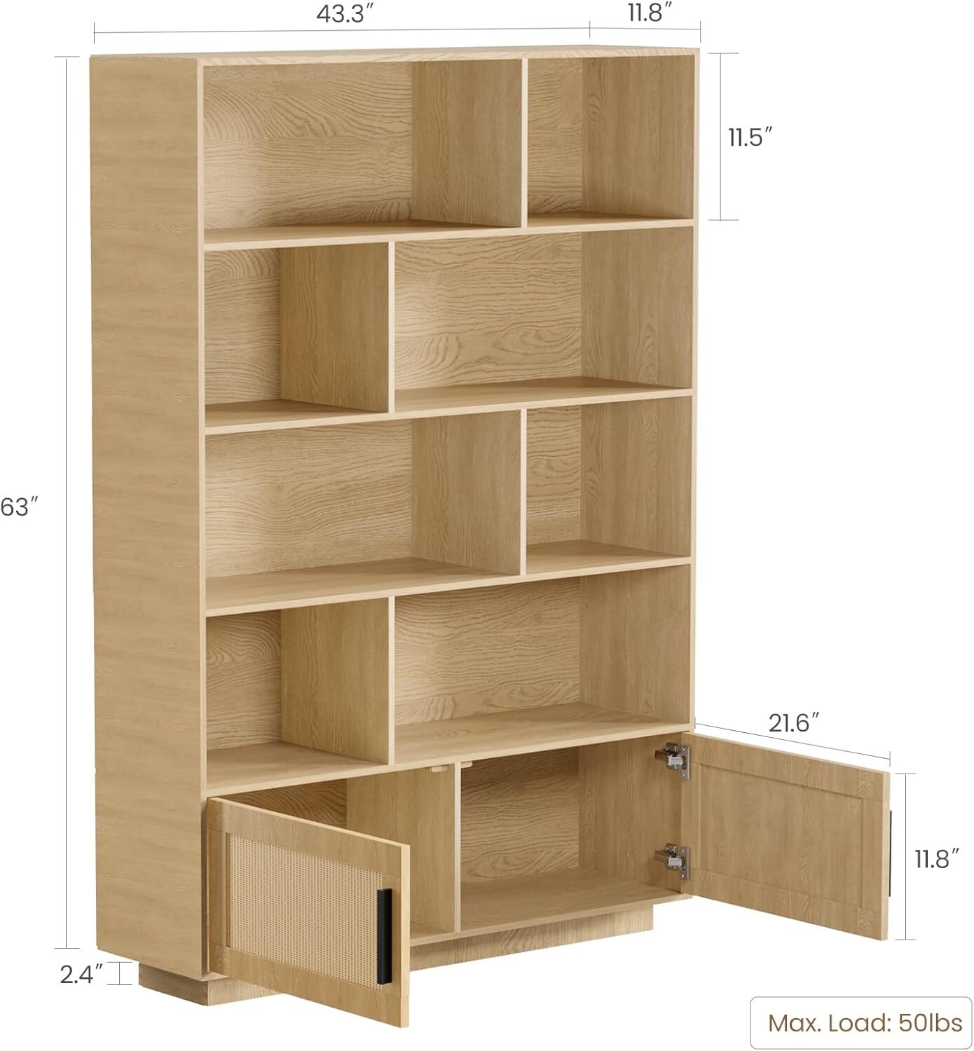 WhizMax XSN-PHO-G50801-NA bookcases - View #2