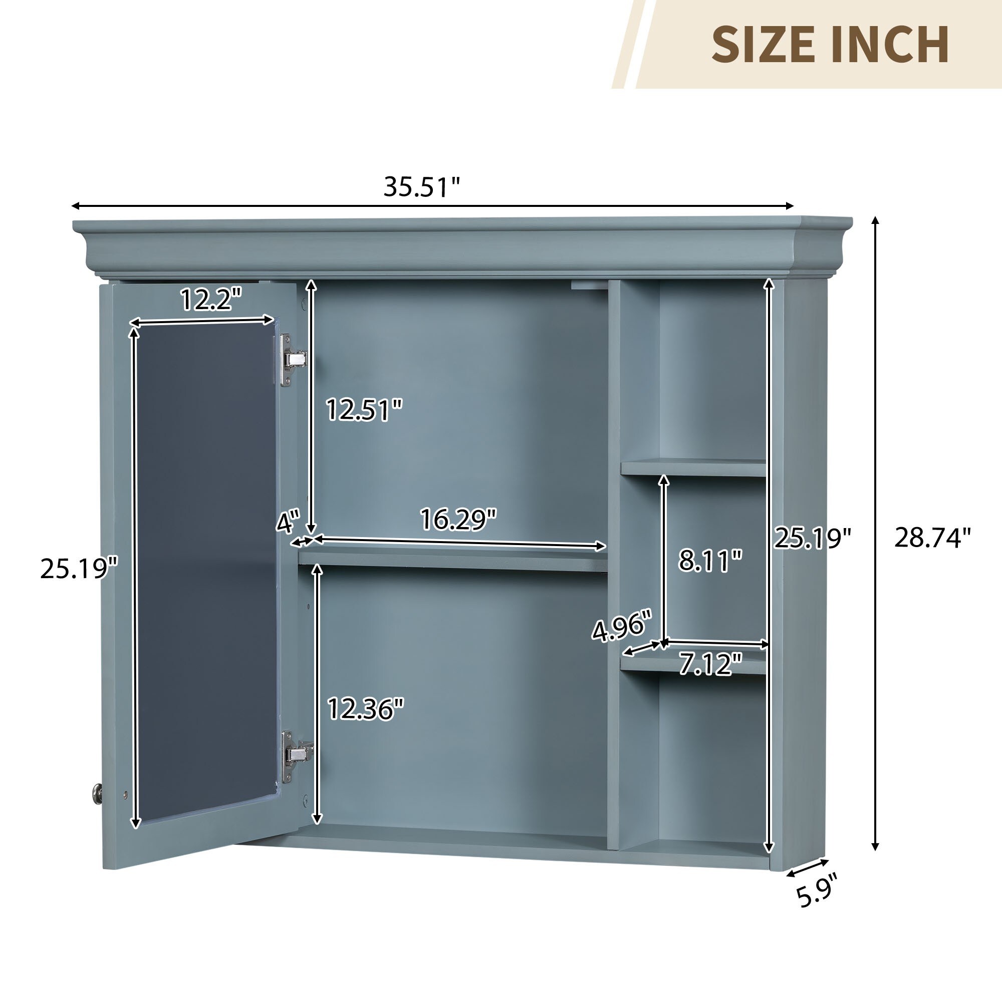 ToolCat BZ-2-93-JYG Bathroom-Medicine-Cabinets - View #6