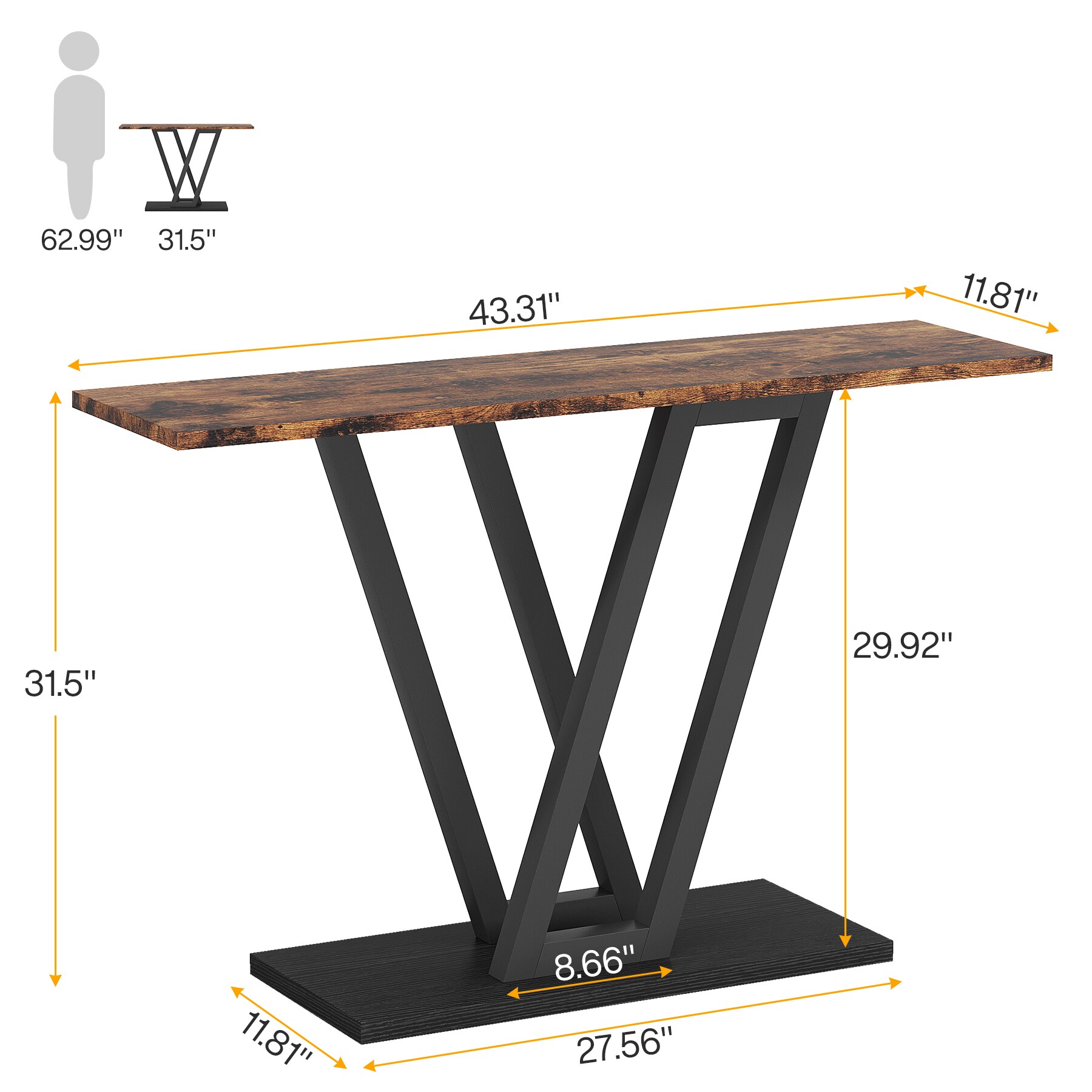 Tribesigns LWFD-U0164 Console-Sofa-Tables - View #6