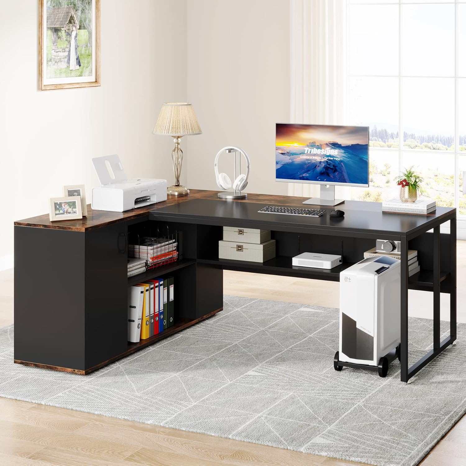 Tribesigns LWFD-YS0120 Office Conference Table Multiple colors/finishes 1 -Person Conference table ( 71-in W x 29.79-in H )