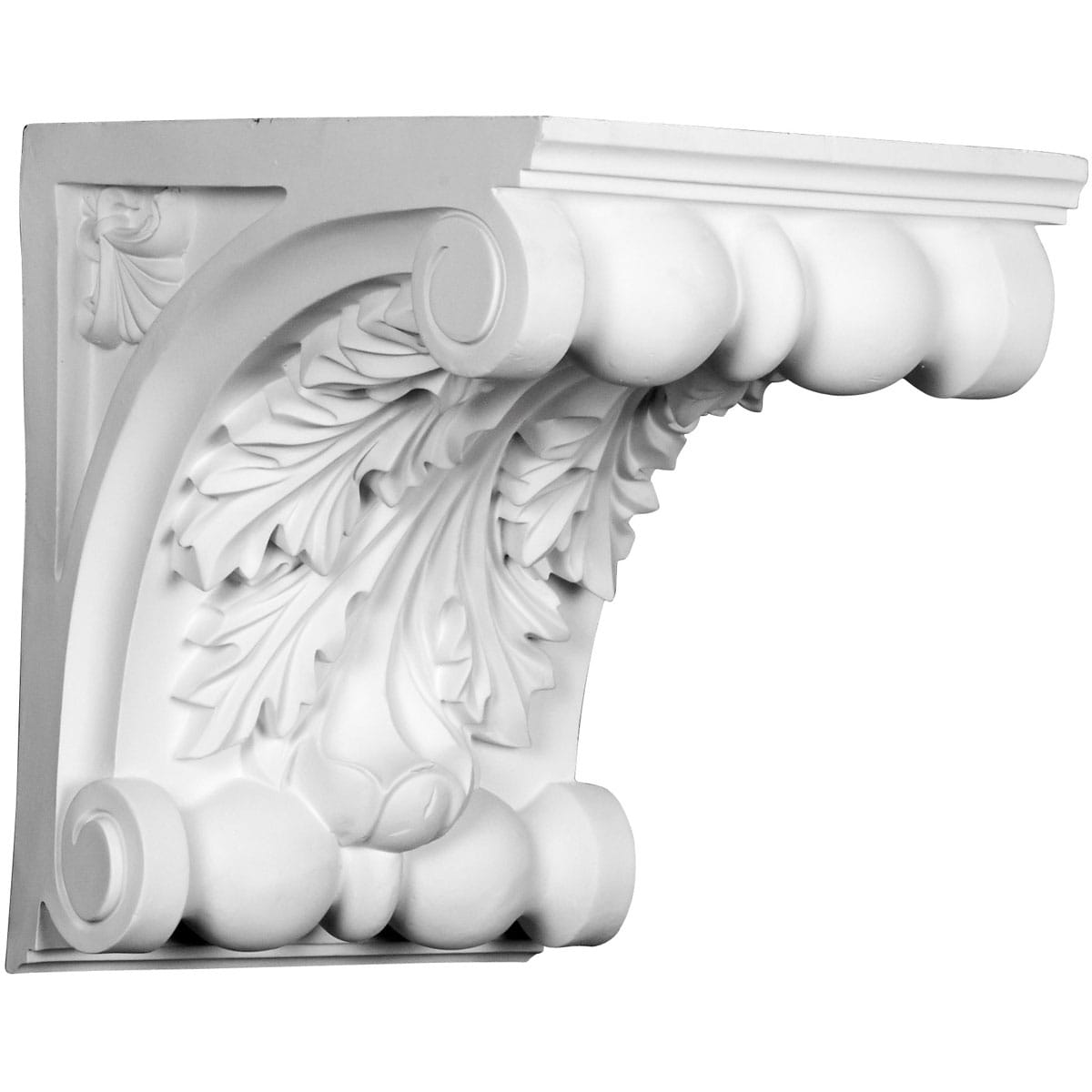 Ekena Millwork COR13X10X13CH 10-in x 10.0-in x 13-in Primed White Urethane Paintable Corbel
