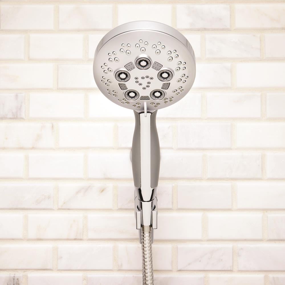 Polished Chrome Multi-Function Handheld Shower Head with 5 Settings