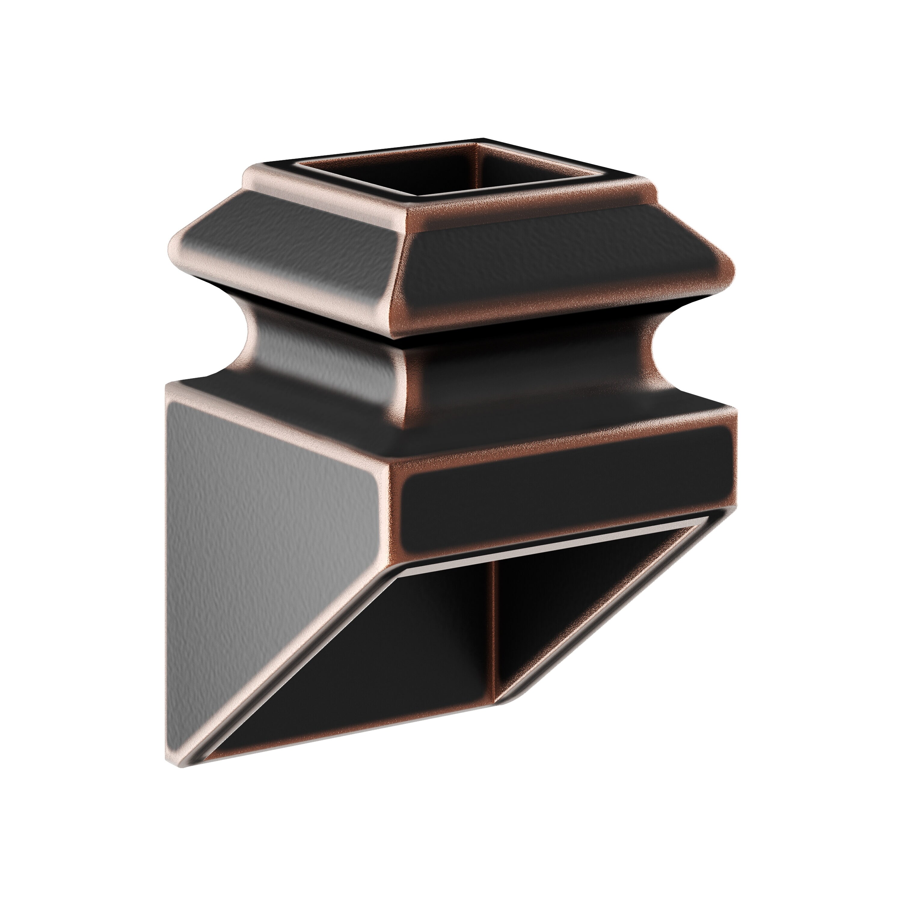 Crown Heritage 4982821RC 2.1916-in x 1.5094-in Rubbed Copper Steel Stair Baluster Shoe