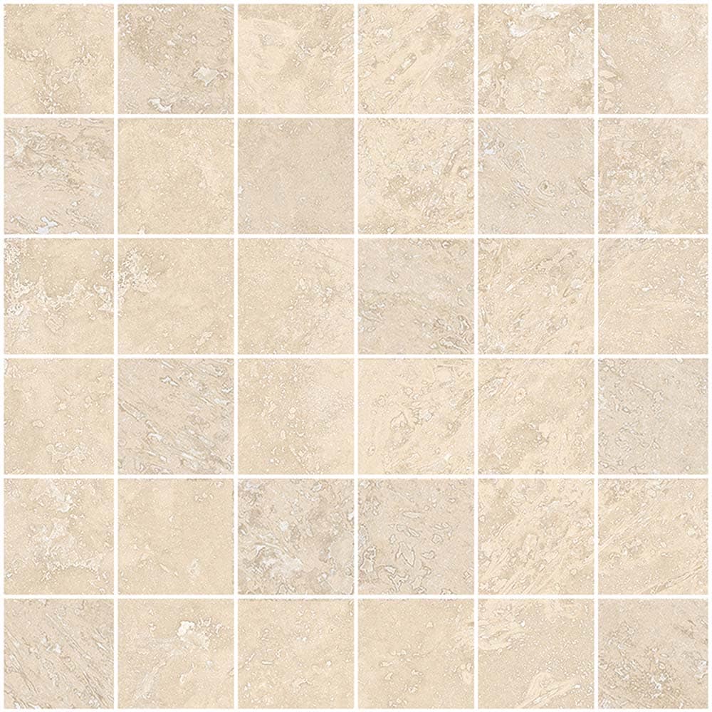 Splendor Beige Porcelain Mosaic Tile Sheet for Kitchen and Bathroom