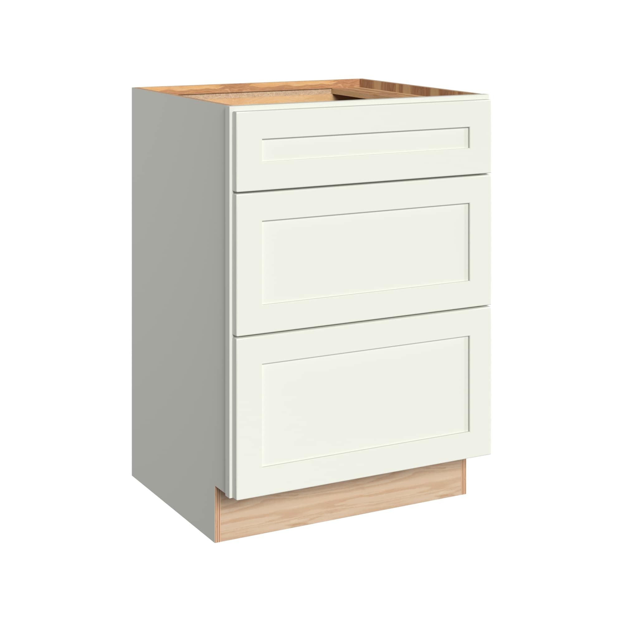 KraftMaid Momentum VBD242134.3G71 Deveron 24-in Dove White Bathroom Vanity Base Cabinet without Top