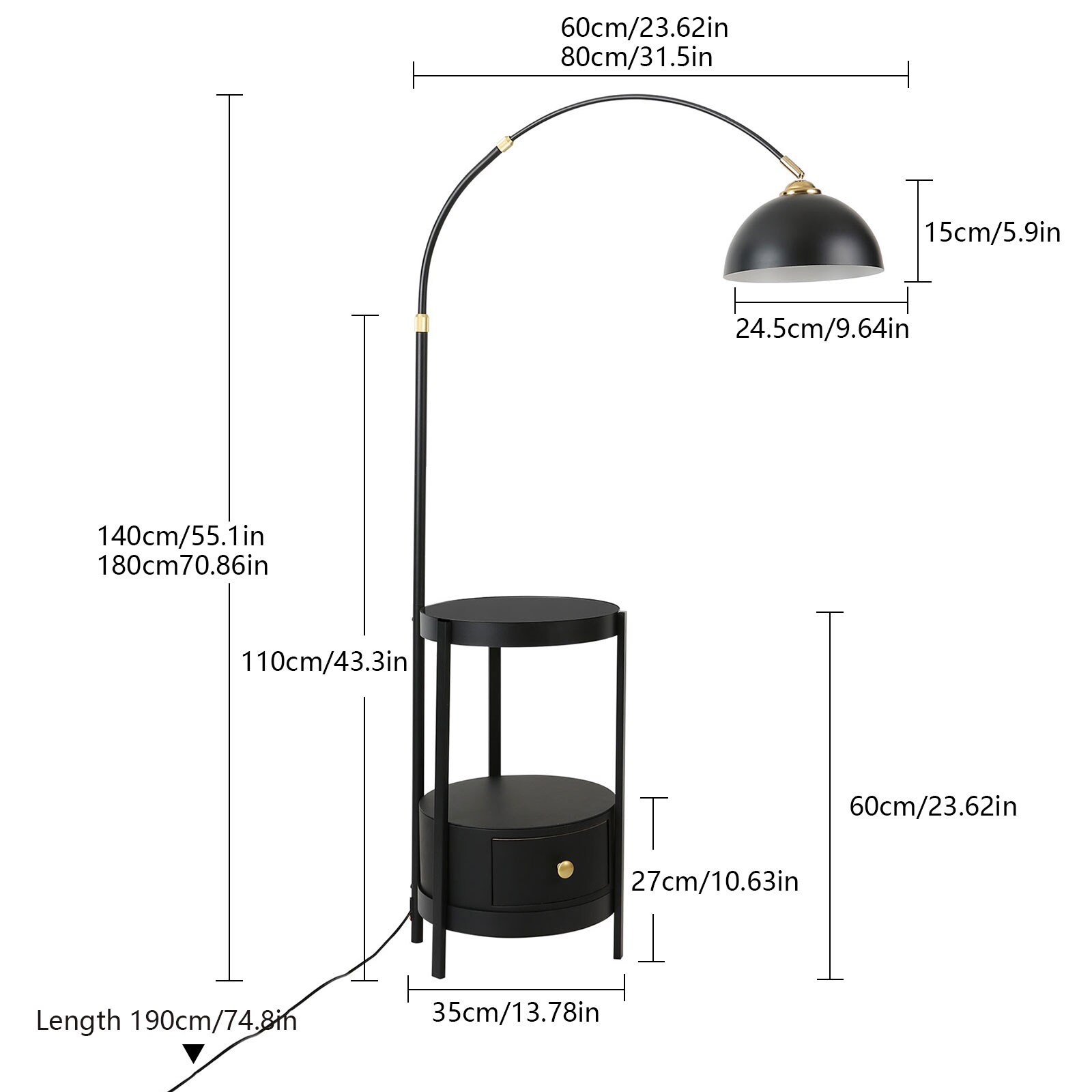 Oukaning JZUCQ3H2USHCX floorlamps - View #4