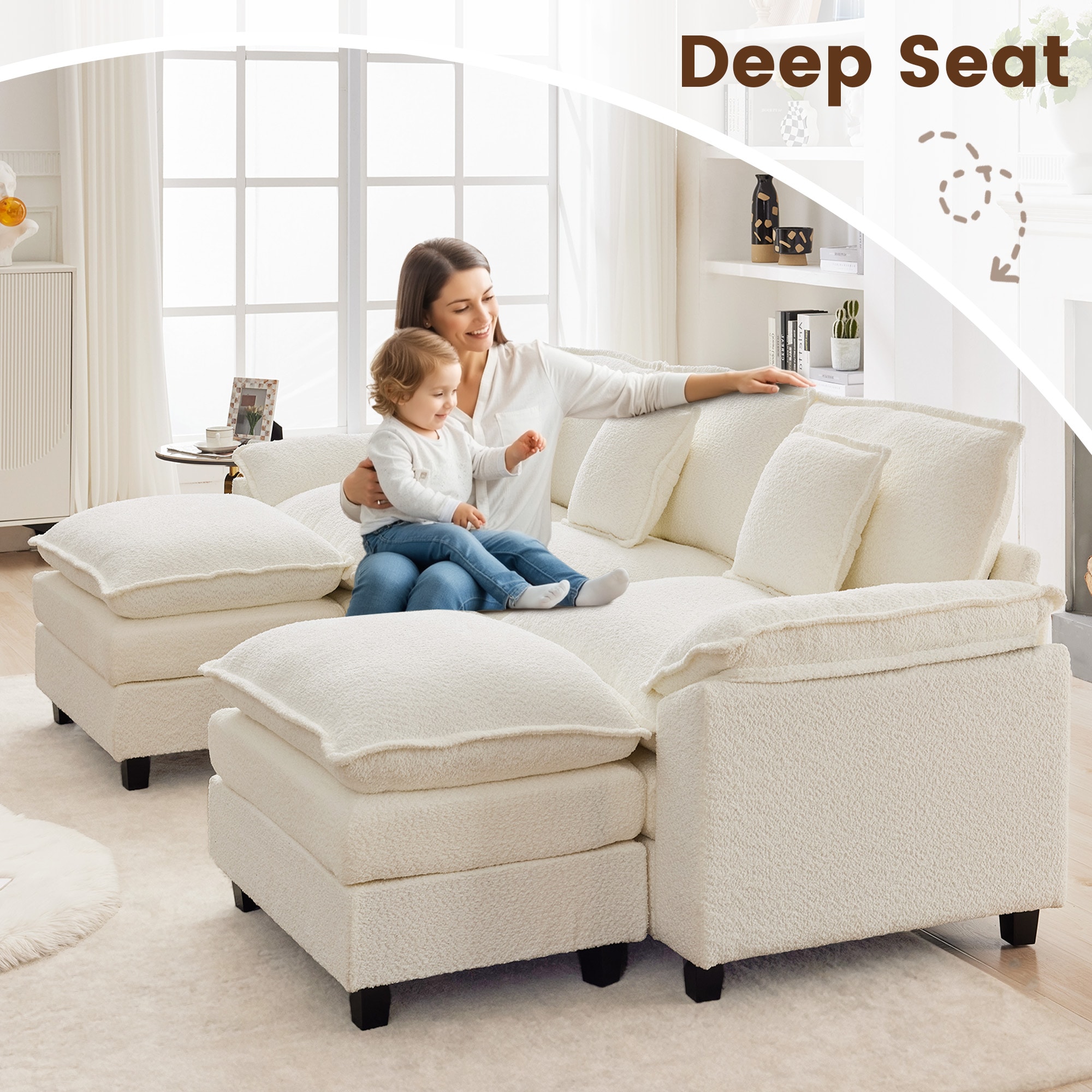 JEAREY 10FXBRT+LED-BE Sofas-Loveseats - View #6