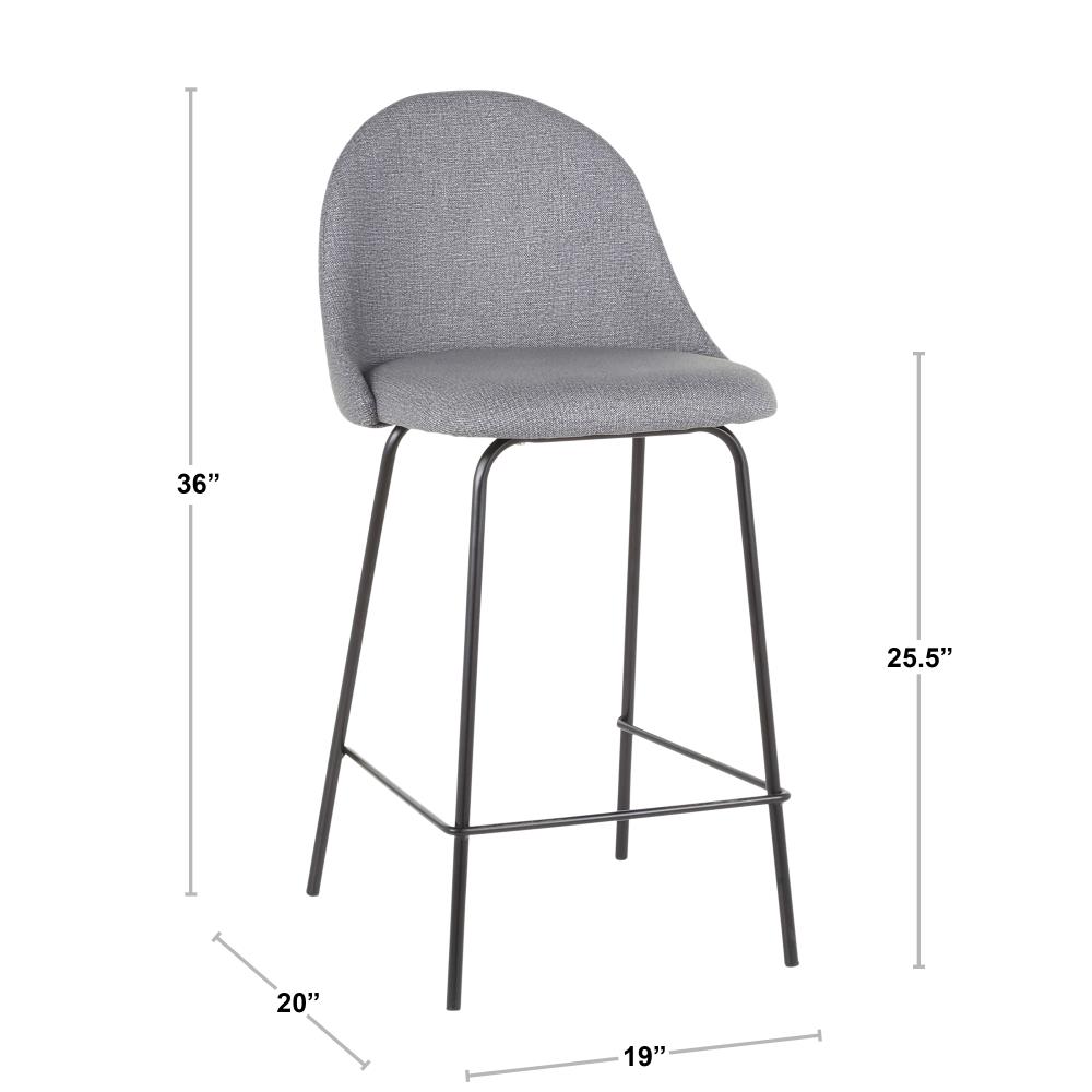 LumiSource B25-LANA BK+GY2 stools - View #9