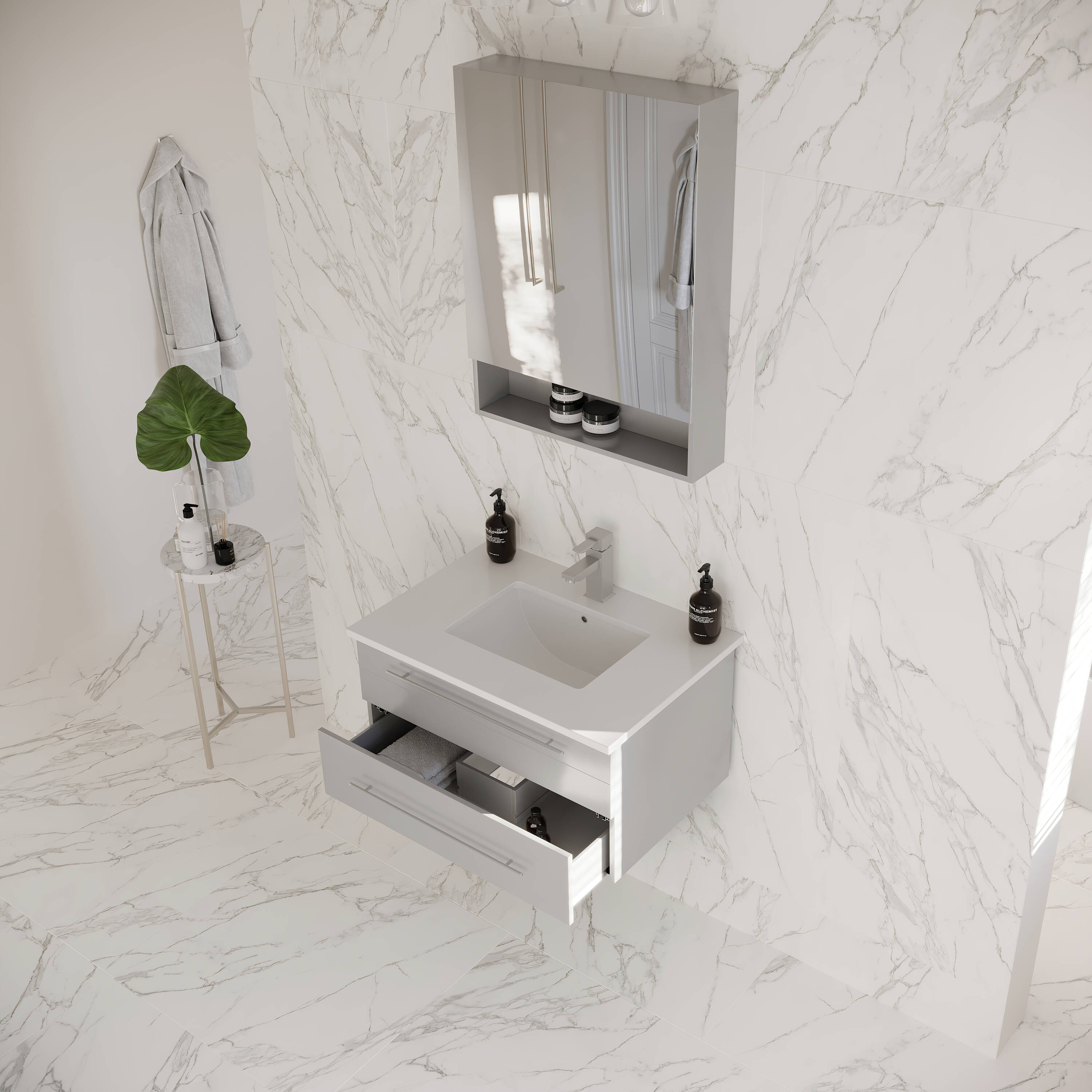 Fresca FVN6130GR-UNS Bath-Vanity-Combo - View #3