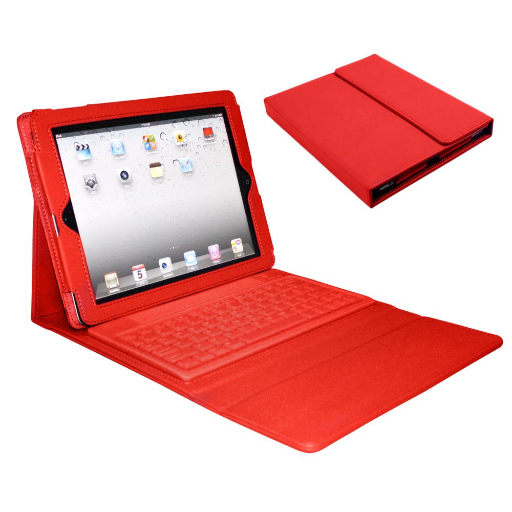 Bluetooth Wireless Keyboard Folio For Apple 10.2 Inch- Red in the Tablet department at Lowes.com