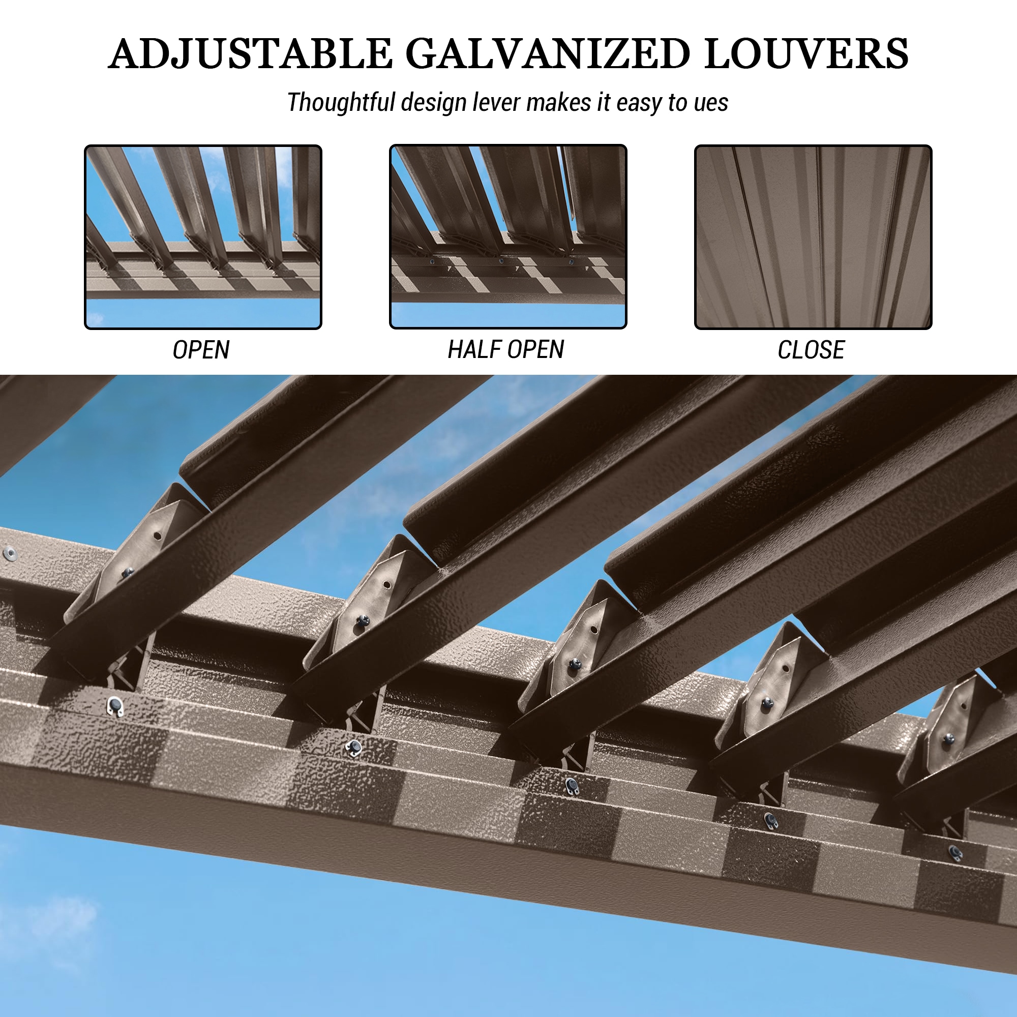 Mondawe MD-LGMF1630-BR Pergolas-2 - View #8