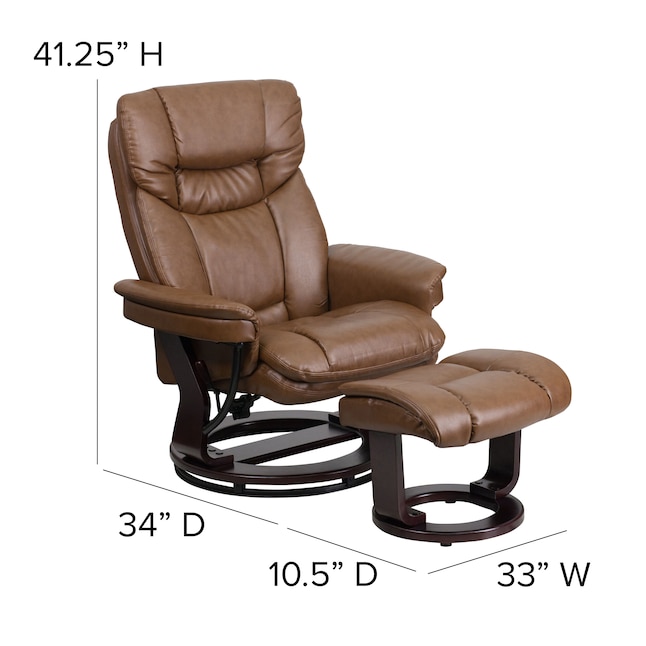 Flash Furniture Palomino Faux Leather, How Long Does A Leather Recliner Last