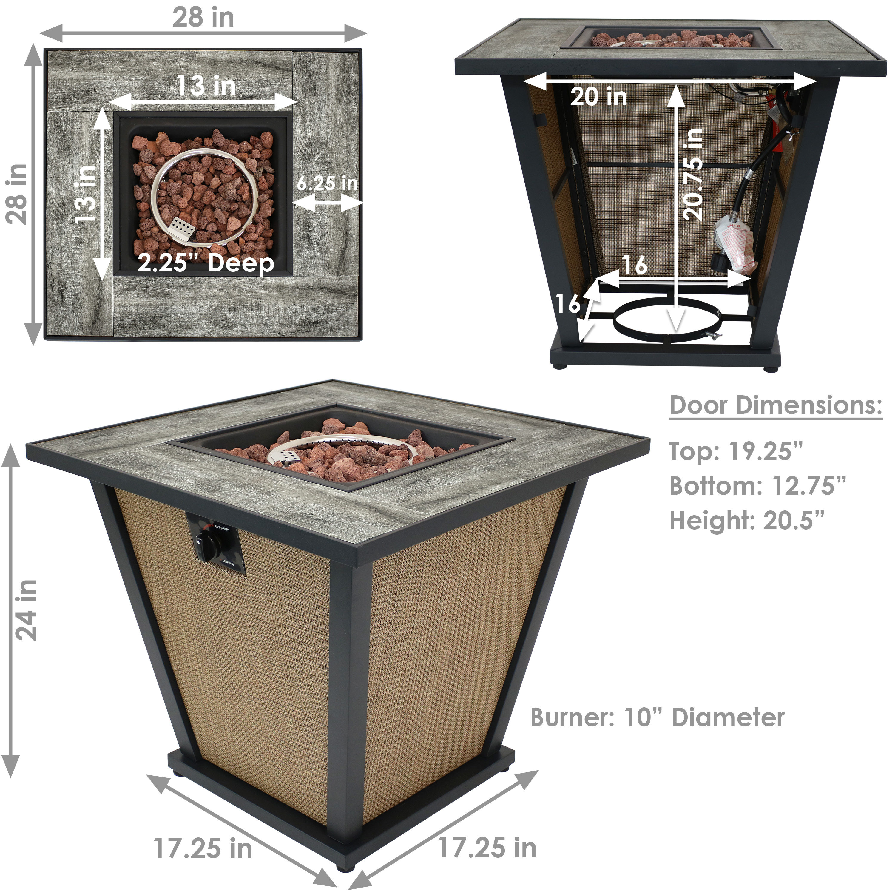 Sunnydaze Decor WAR-210 Outdoor-Gas-Firepits - View #5