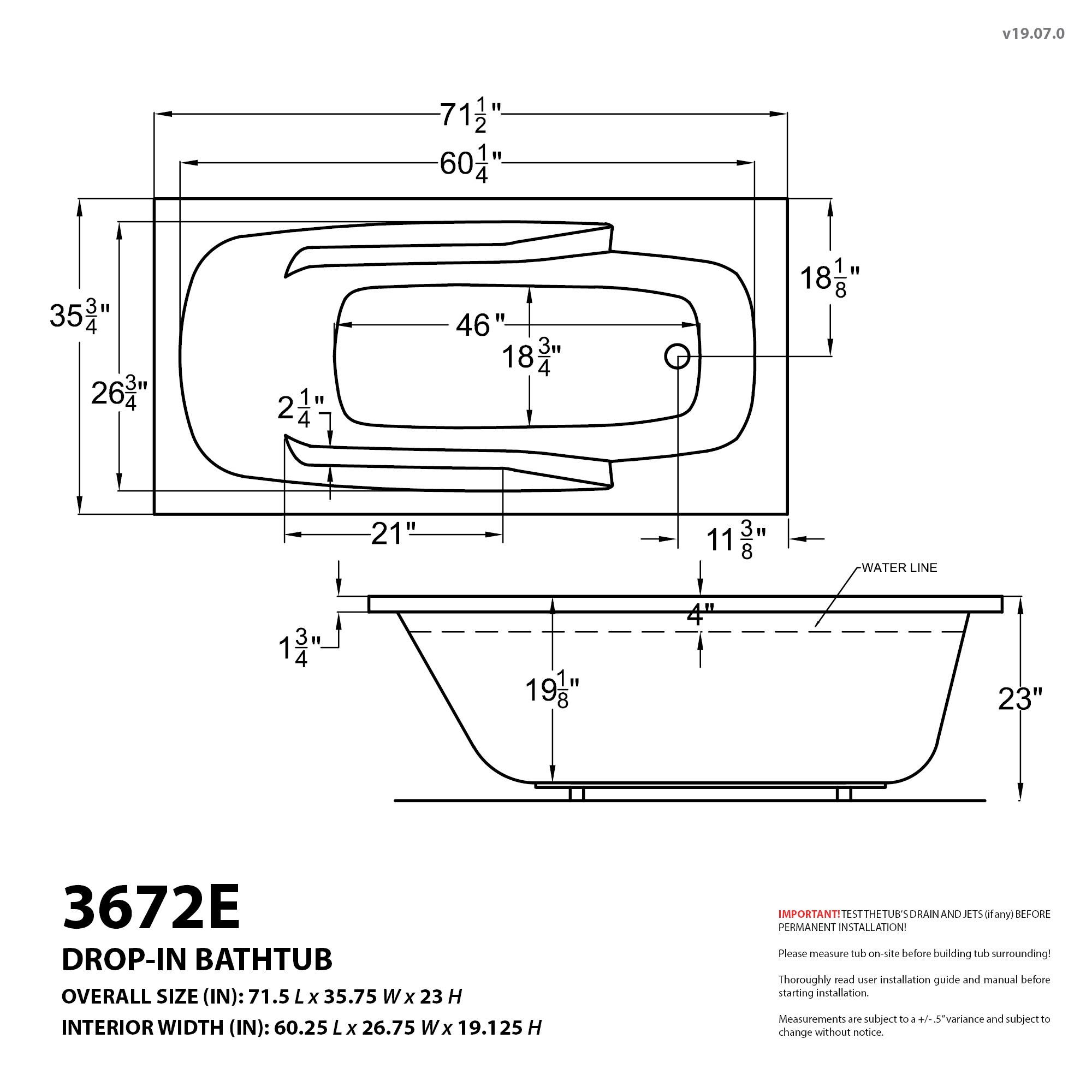 Endurance LS3672ES bathtubs - View #5