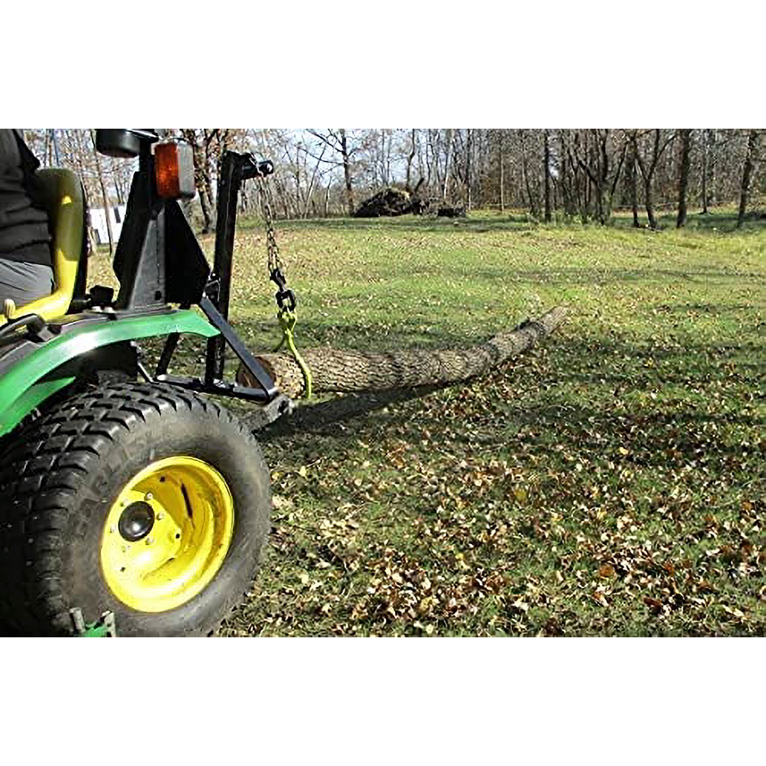 Heavy Duty Black Steel Log Skidding Arm with Chain
