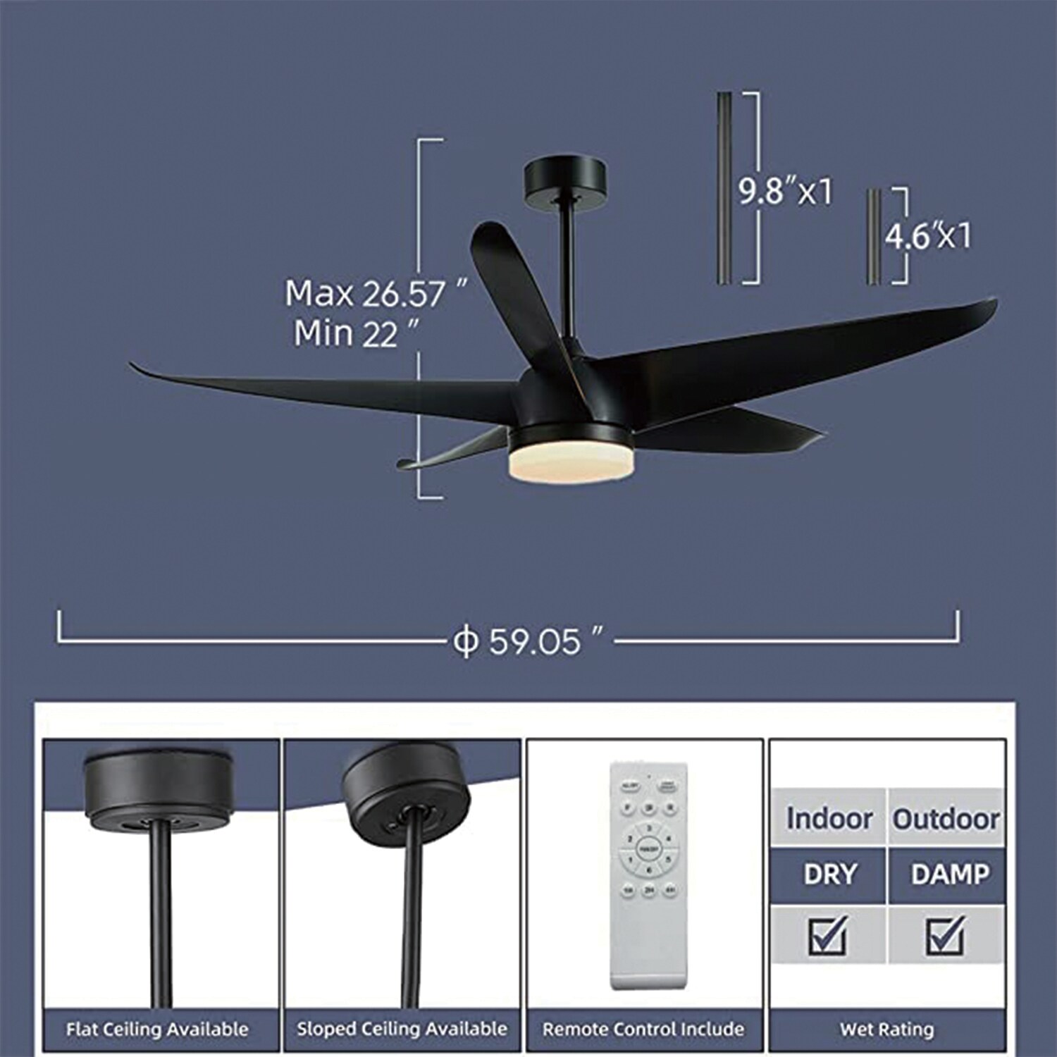Maincraft D01-CF040 Ceiling-Fans - View #7