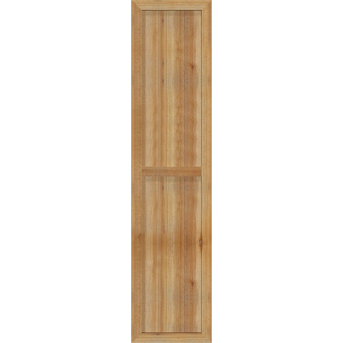 Ekena Millwork RBF06S16X069RWR 16.125-in W x 69-in H Unfinished Paintable/Stainable Board and batten Framed Wood Exterior Shutters ( 2 -Pack )